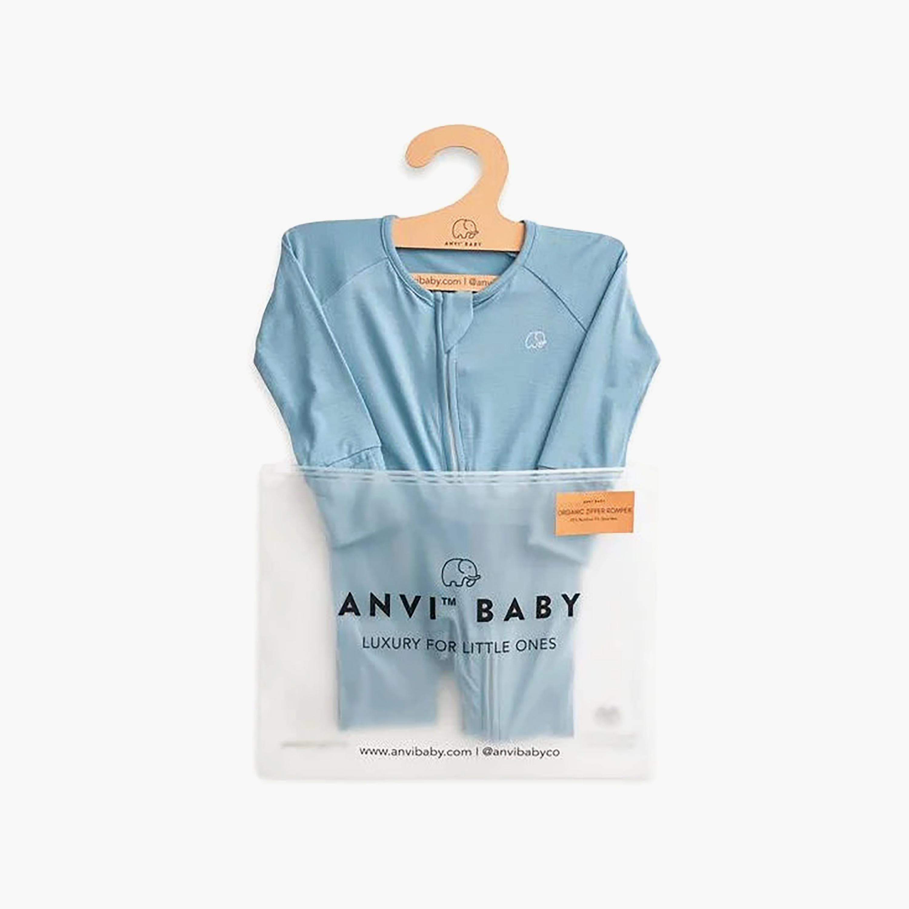 Anvi Baby Organic Bamboo Zipper Rompers-baby-boys-clothing-rompers-image-2