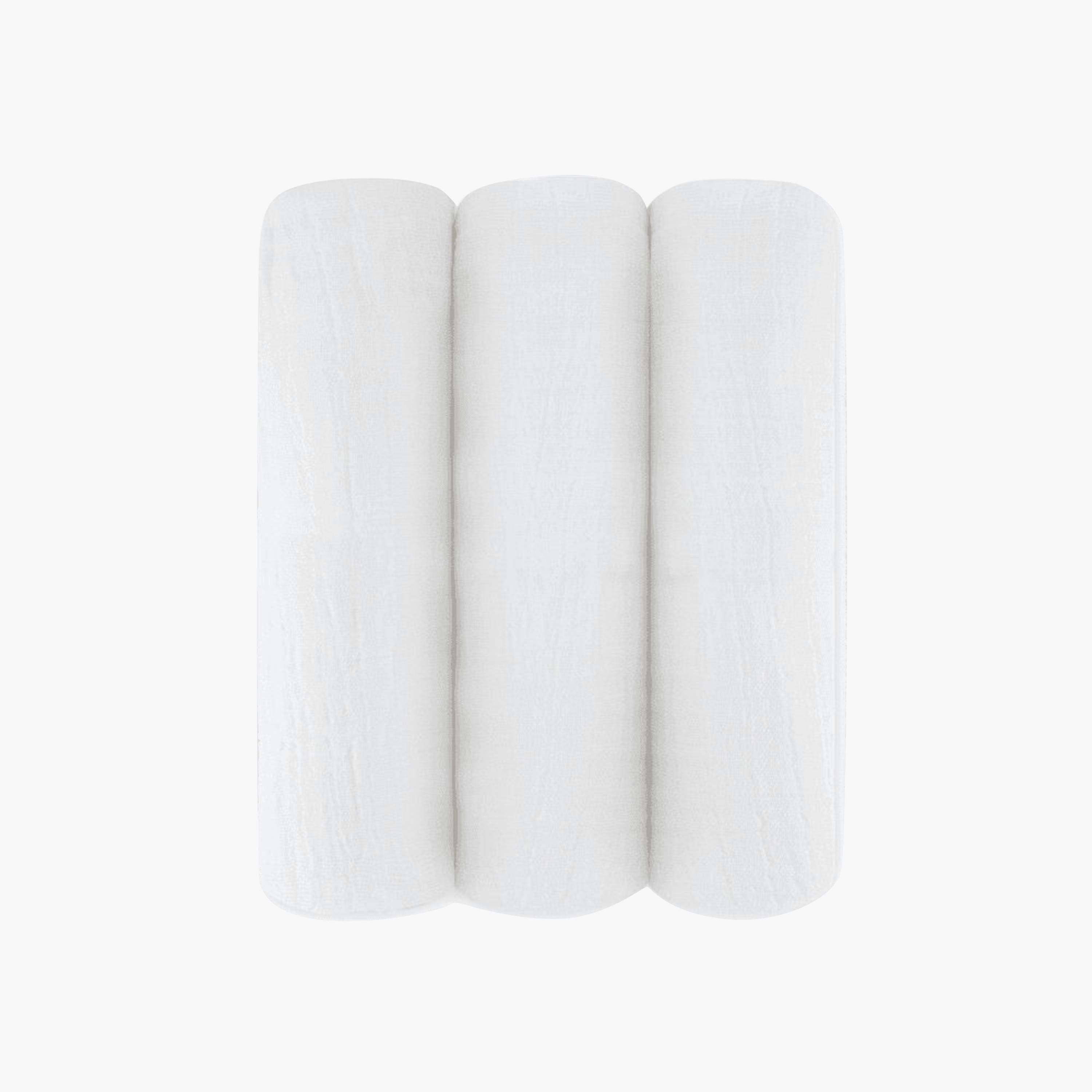 Anvi Baby 3-Piece Cotton Swaddle - White-baby-nursery-blanketsandswaddles-blanketsandquilts-image-1