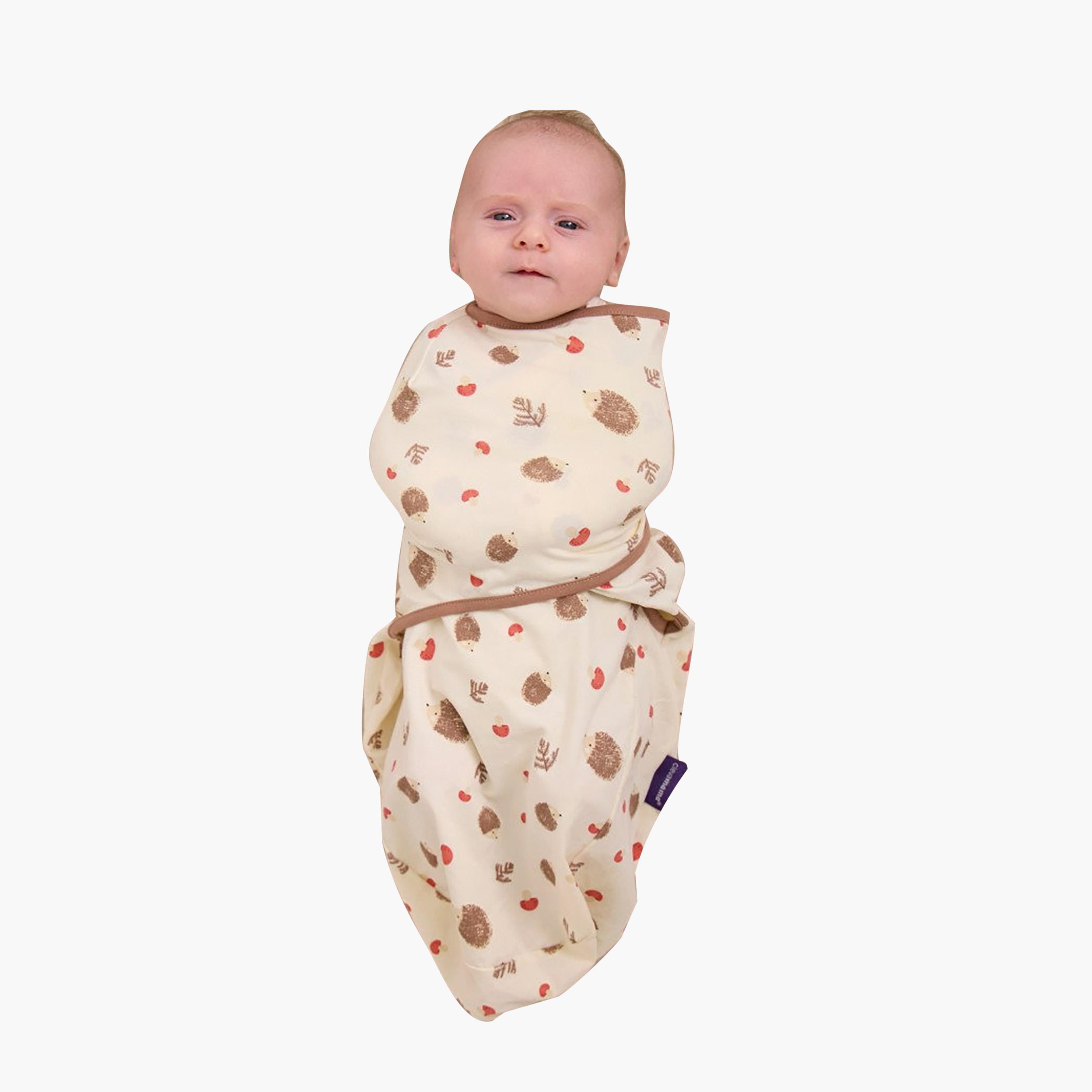 ClevaMama Adjustable ClevaSleep Swaddle - Hedgehog - 0-3 Months-baby-nursery-blanketsandswaddles-swaddlesandsleepingbags-image-3