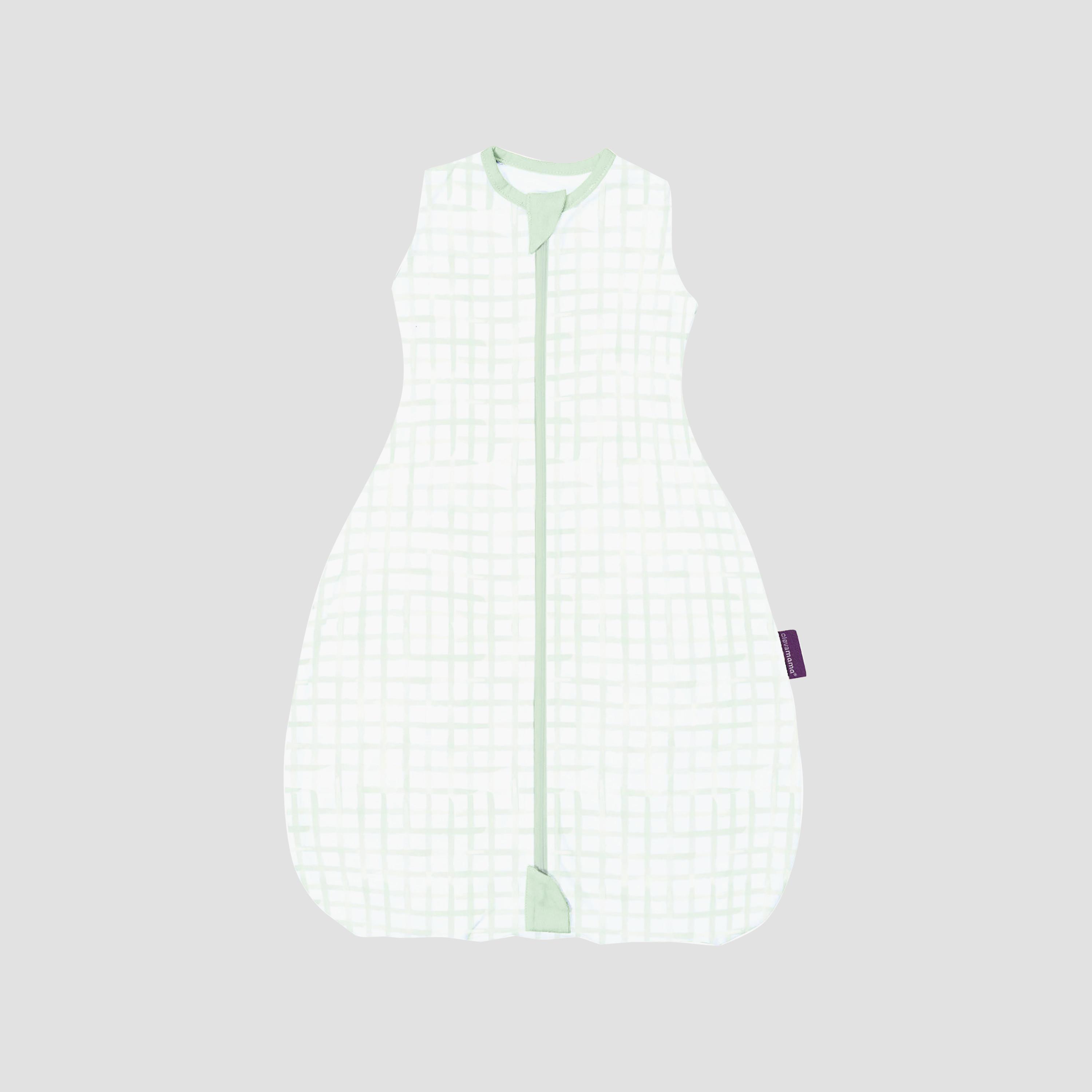 Clevamama 0.2 Tog Adjustable ClevaSleep DreamSuit - Gingham - 0-9 Months-baby-nursery-blanketsandswaddles-swaddlesandsleepingbags-image-2