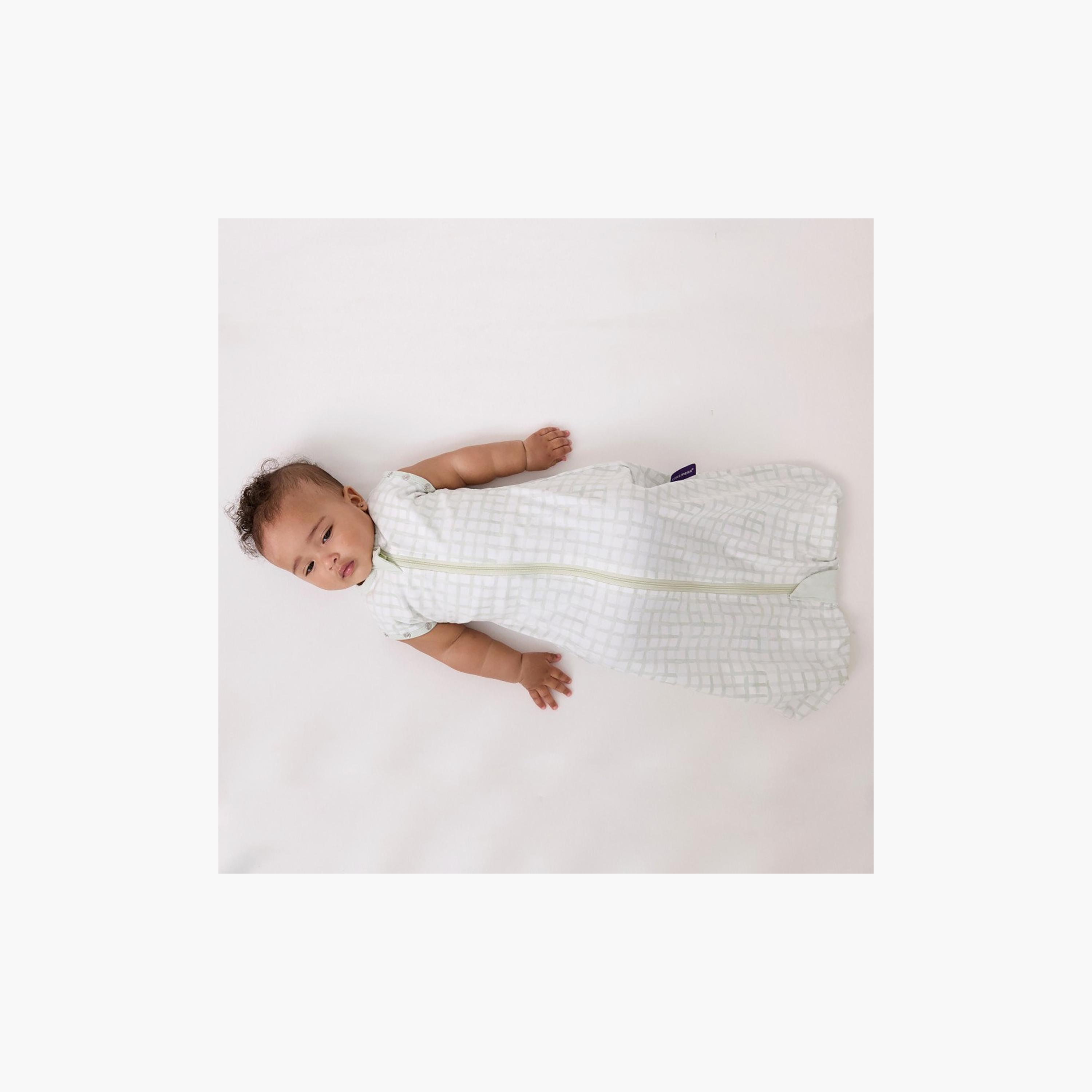 Clevamama 0.2 Tog Adjustable ClevaSleep DreamSuit - Gingham - 0-9 Months-baby-nursery-blanketsandswaddles-swaddlesandsleepingbags-image-4