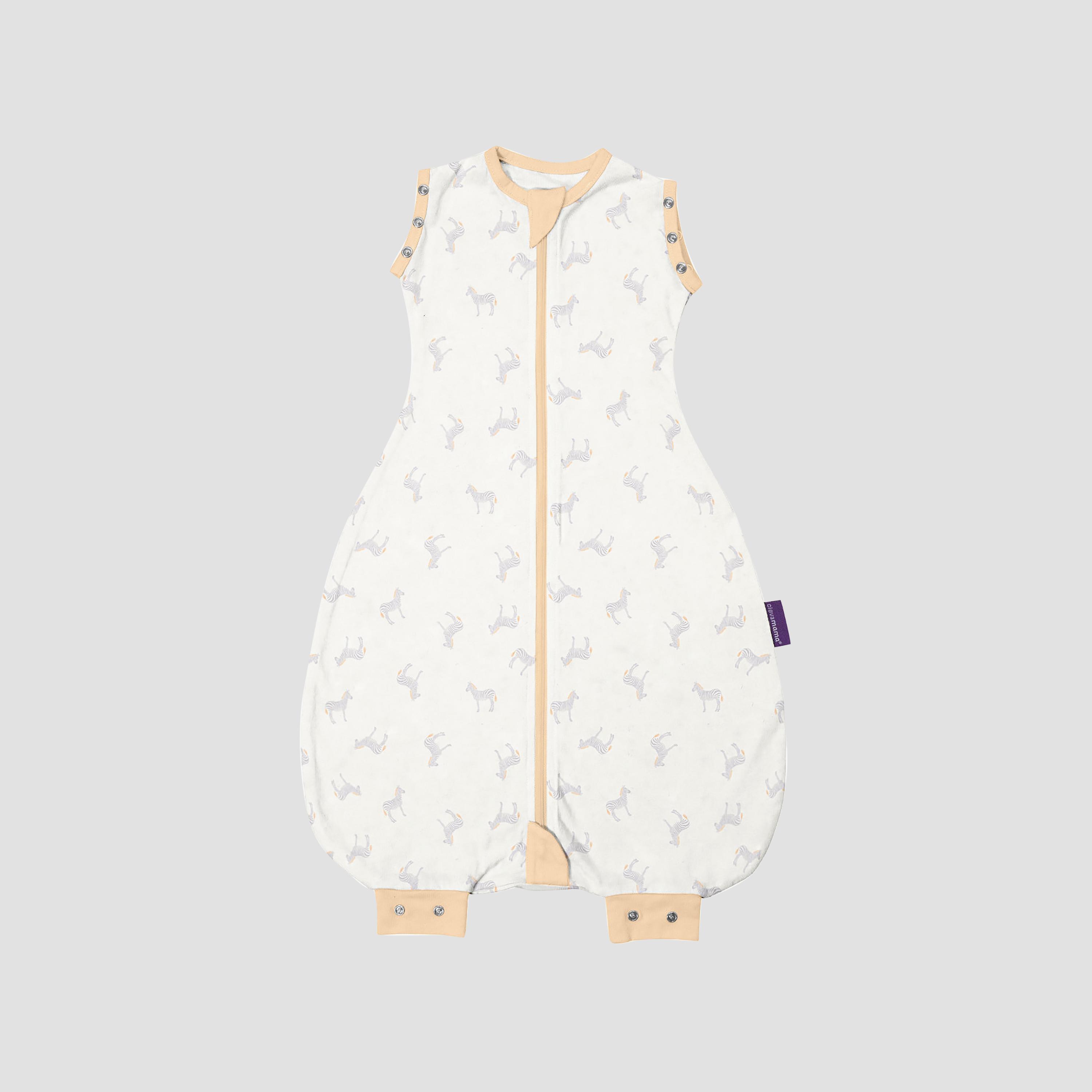 Clevamama 0.2 Tog Adjustable ClevaSleep DreamSuit - Zebra - 0-9 Months-baby-nursery-blanketsandswaddles-swaddlesandsleepingbags-image-1