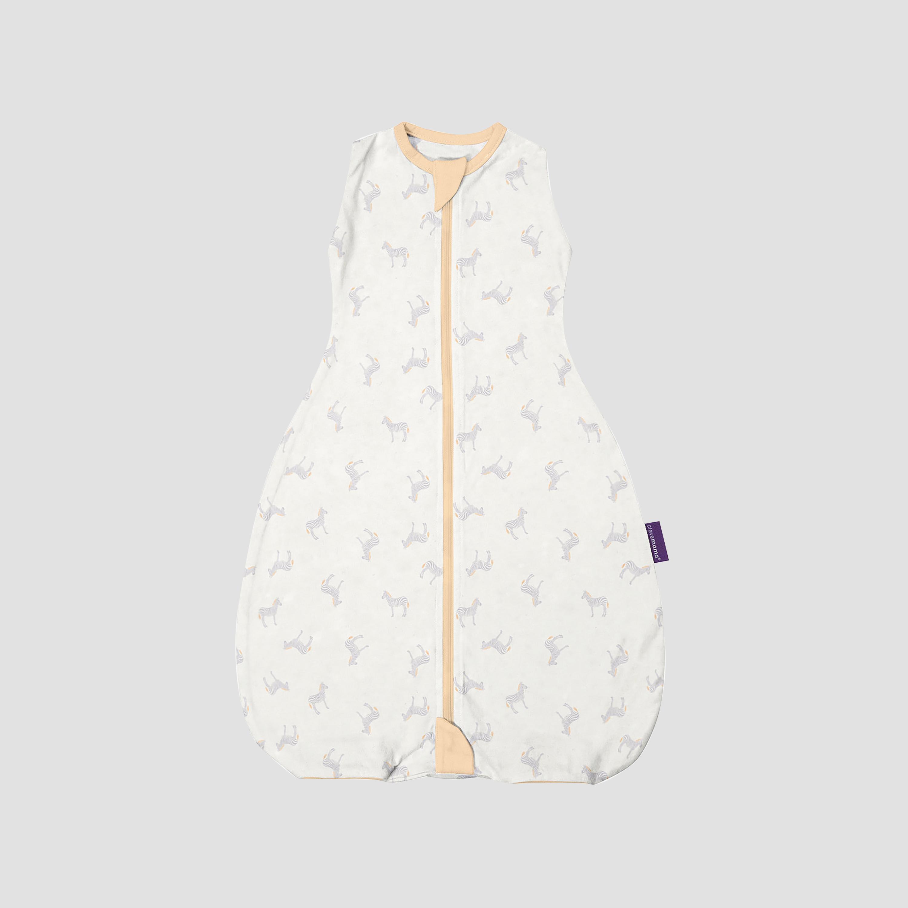 Clevamama 0.2 Tog Adjustable ClevaSleep DreamSuit - Zebra - 0-9 Months-baby-nursery-blanketsandswaddles-swaddlesandsleepingbags-image-2