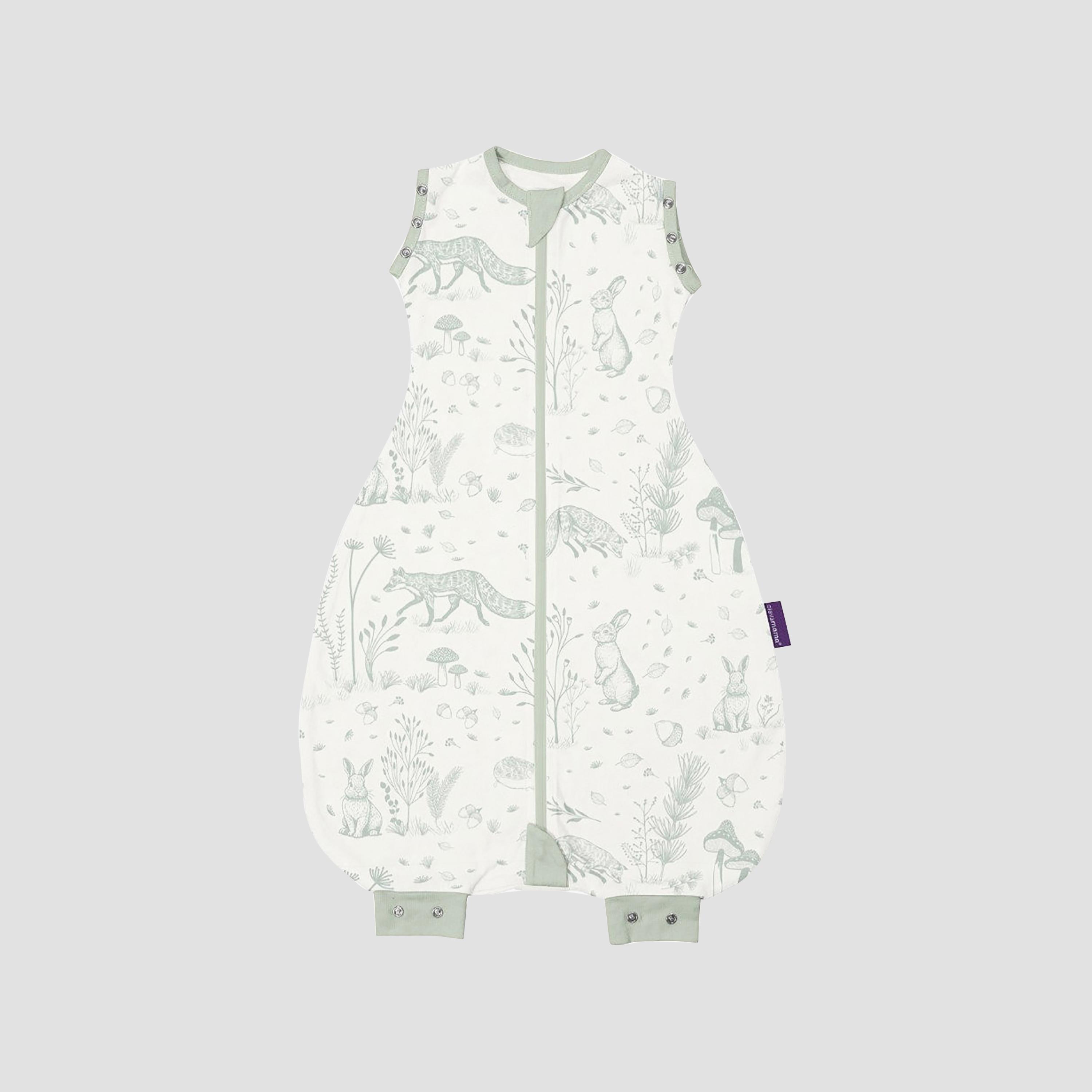 Clevamama 0.2 Tog Adjustable ClevaSleep DreamSuit - Forest Friends - 0-9 Months-baby-nursery-blanketsandswaddles-swaddlesandsleepingbags-image-1
