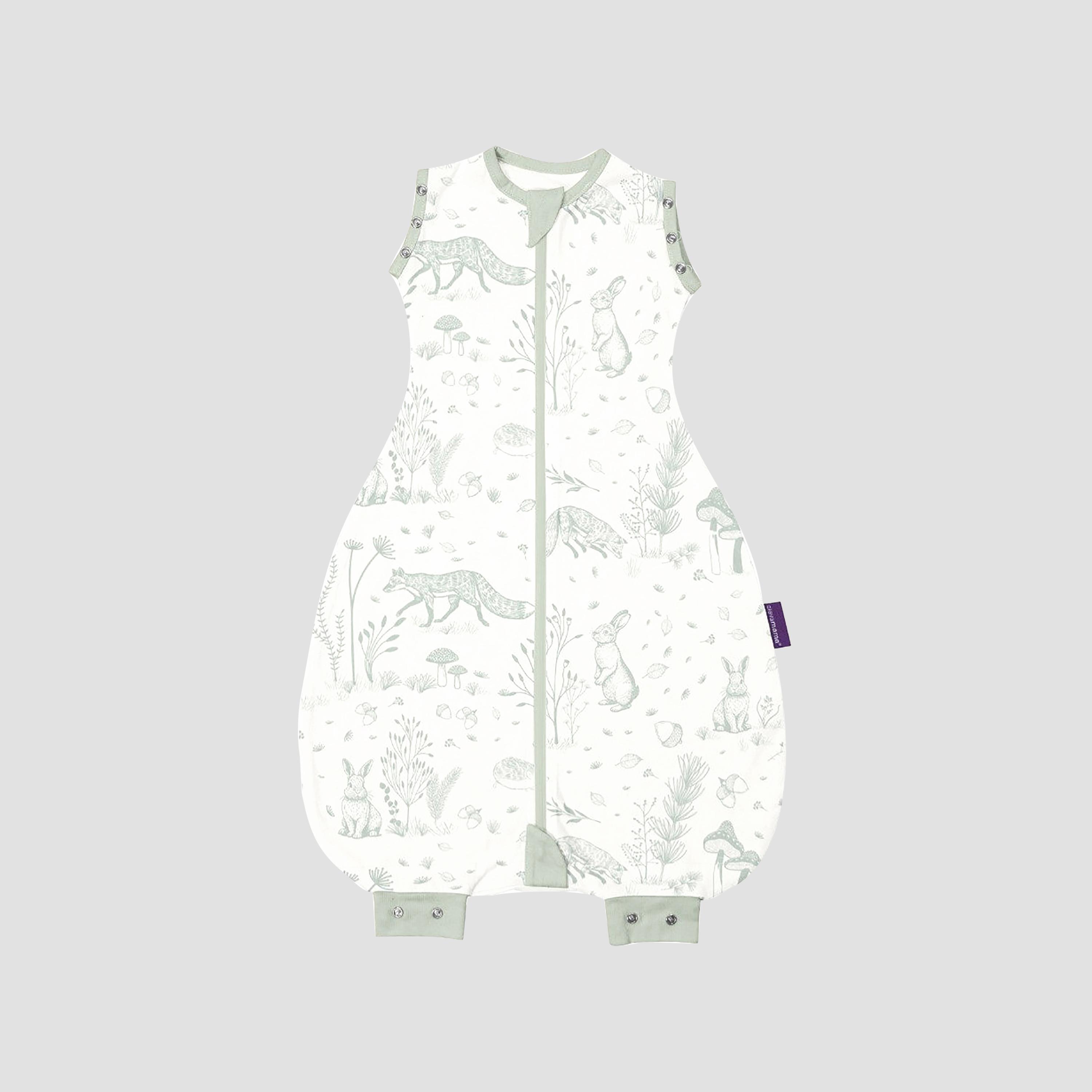 Clevamama 1.0 Tog Adjustable ClevaSleep DreamSuit - Forest Friends - 0-9 Months-baby-nursery-blanketsandswaddles-swaddlesandsleepingbags-image-1