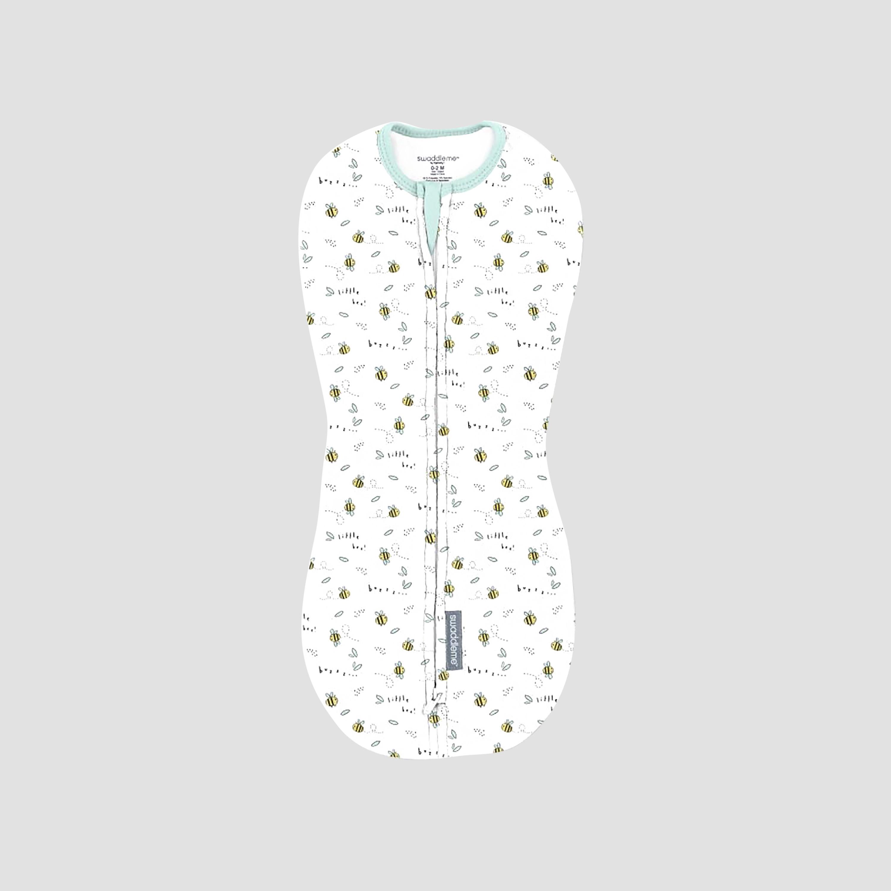 Ingenuity 2-Piece 1.0 TOG SwaddleMe Pod Swaddle - Little Bees - 0-2 Months-baby-nursery-blanketsandswaddles-swaddlesandsleepingbags-image-2
