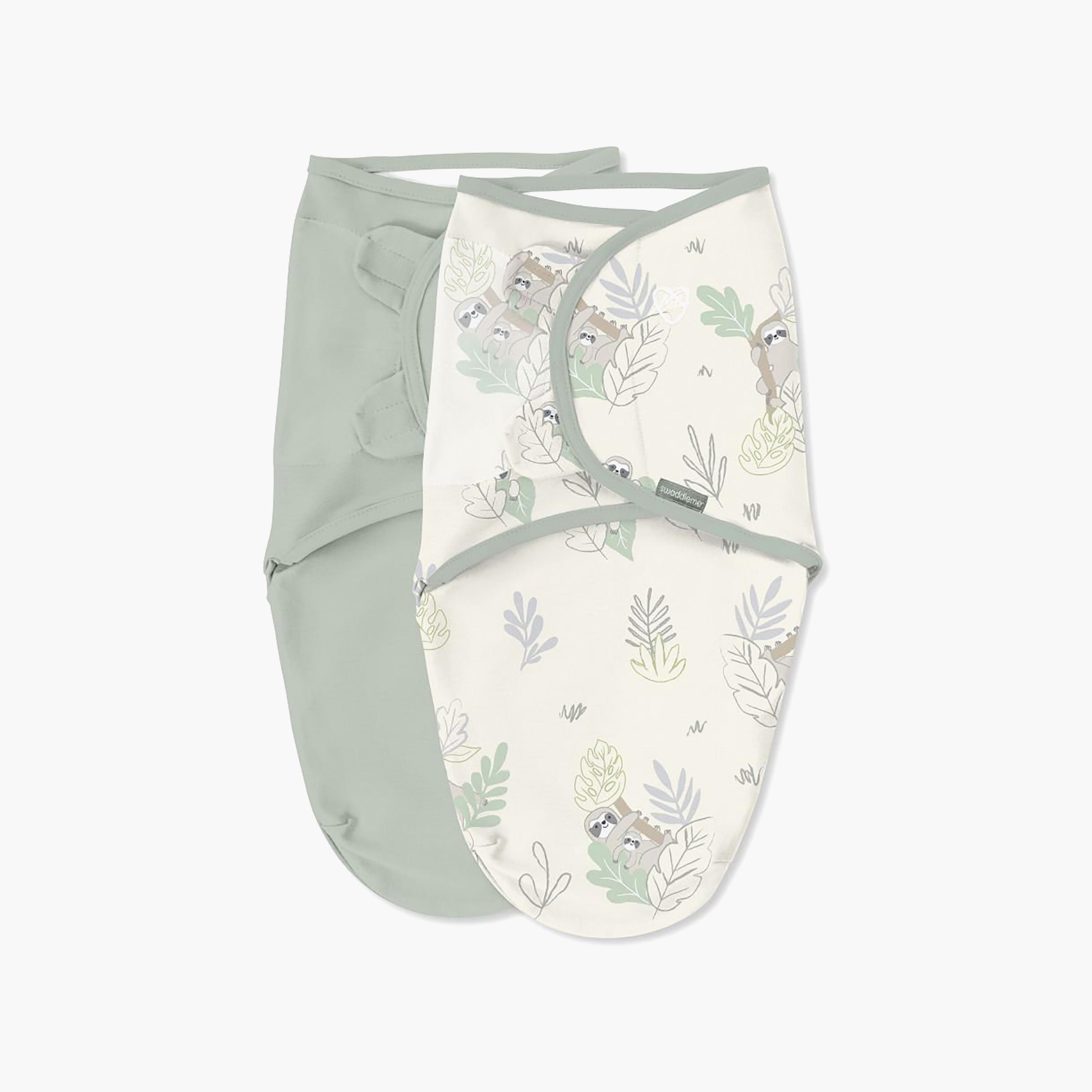 قماط سوادل مي قطعتين 1.0 توغ من إنجينويتي - بيكابو سلوث - من 0 إلى 3 أشهر-baby-nursery-blanketsandswaddles-swaddlesandsleepingbags-image-1