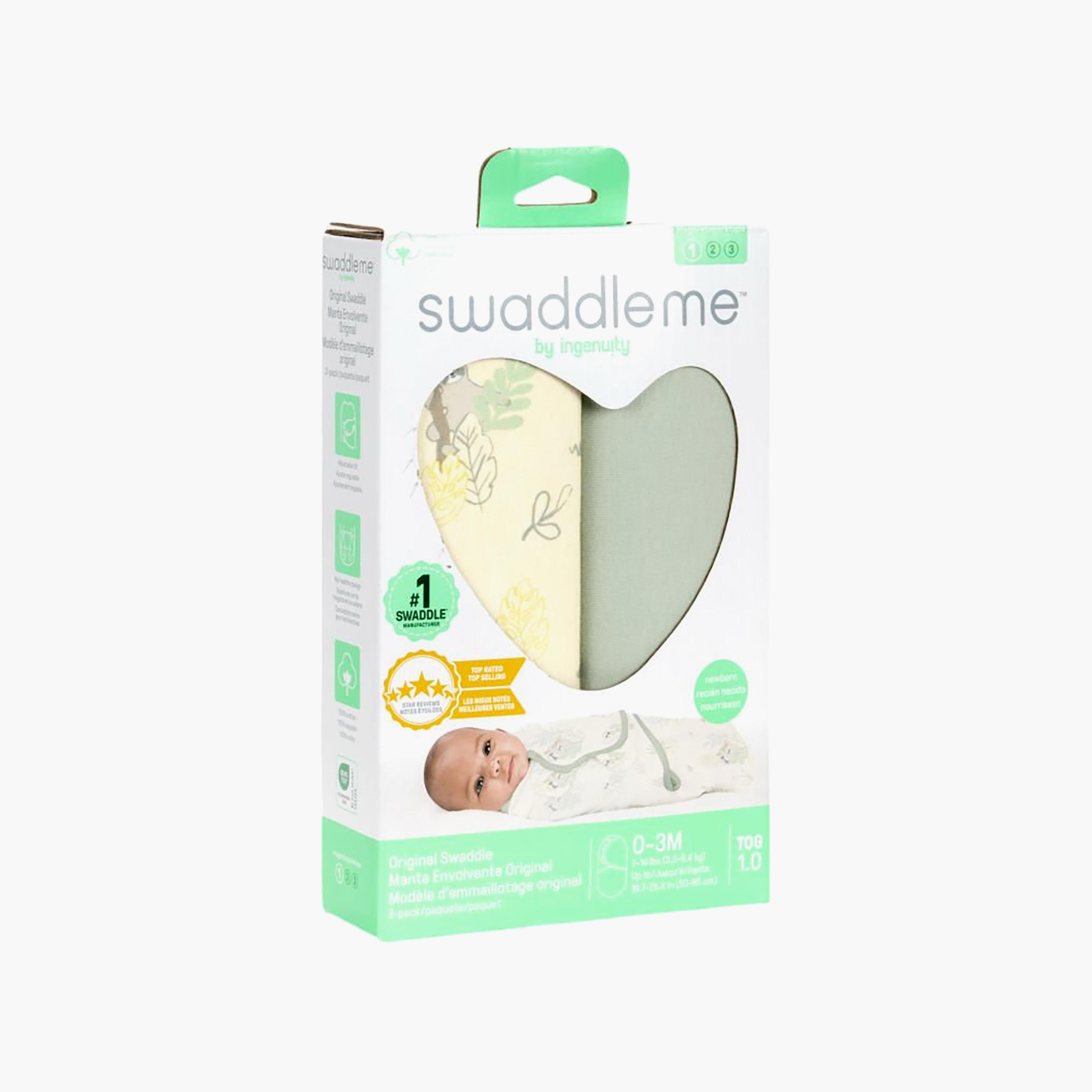 قماط سوادل مي قطعتين 1.0 توغ من إنجينويتي - بيكابو سلوث - من 0 إلى 3 أشهر-baby-nursery-blanketsandswaddles-swaddlesandsleepingbags-image-6