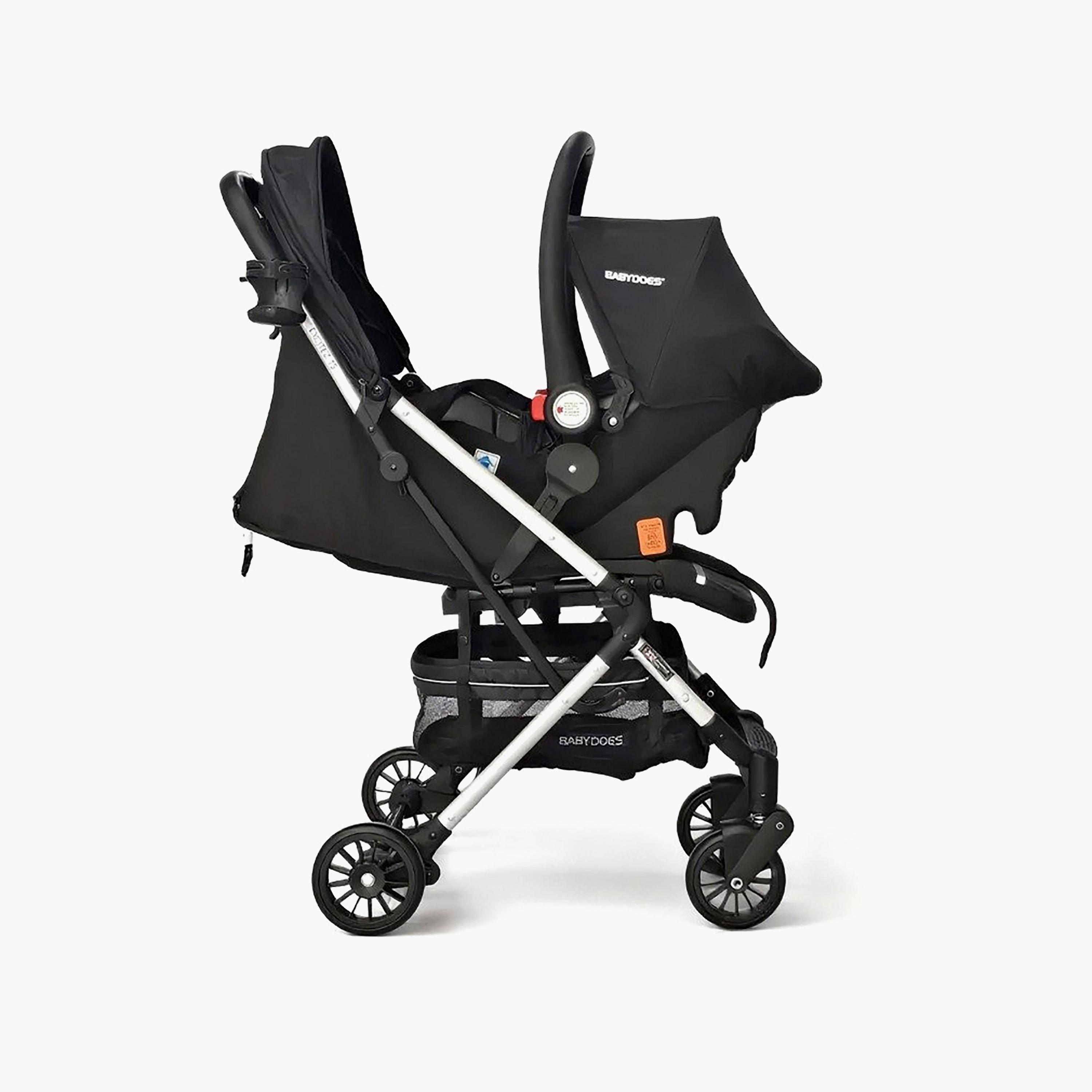 نظام سفر إكسايتز المدمج من بيبي دوز - من 0 إلى 4 سنوات - أسود-baby-gear-strollersandprams-travelsystems-image-2