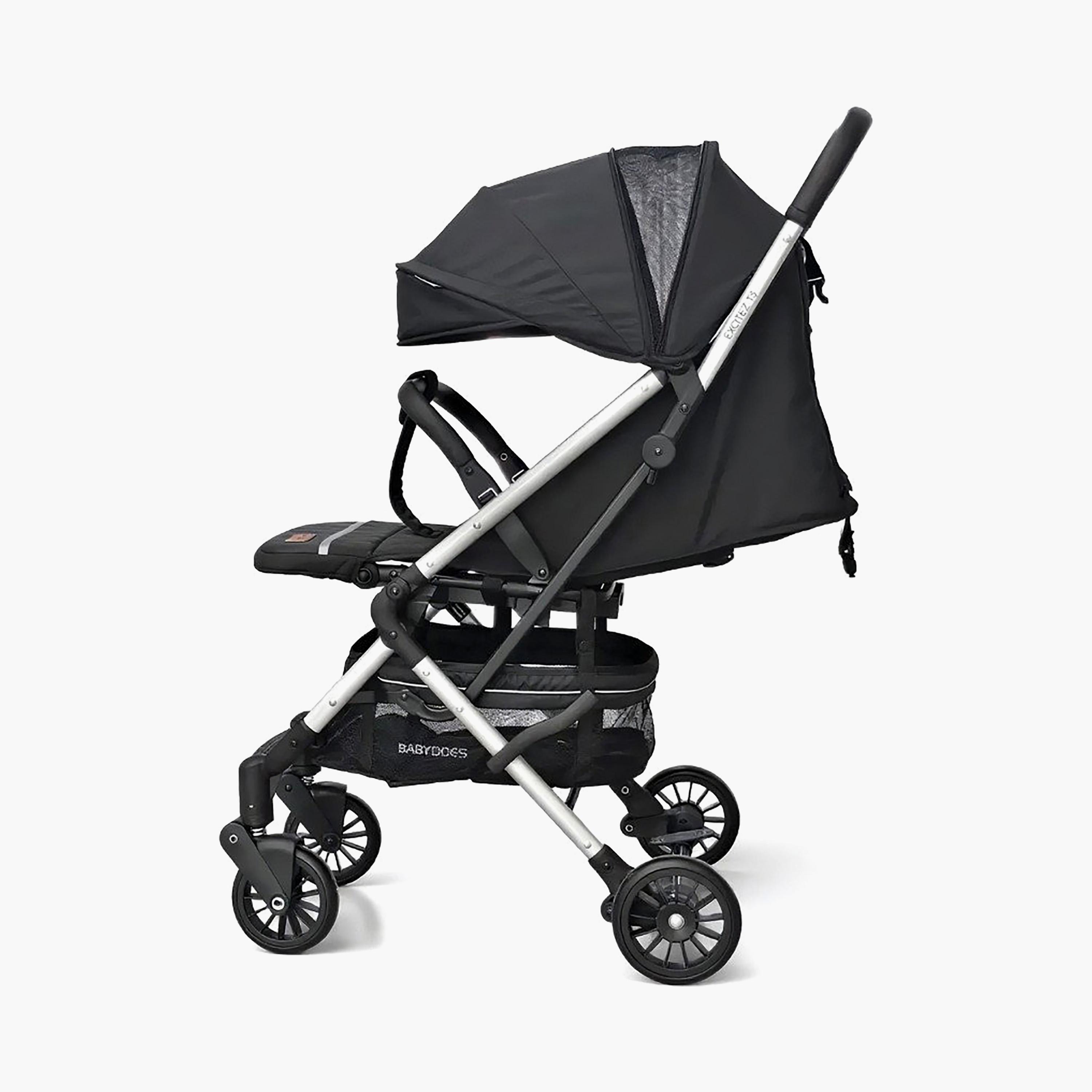 نظام سفر إكسايتز المدمج من بيبي دوز - من 0 إلى 4 سنوات - أسود-baby-gear-strollersandprams-travelsystems-image-4