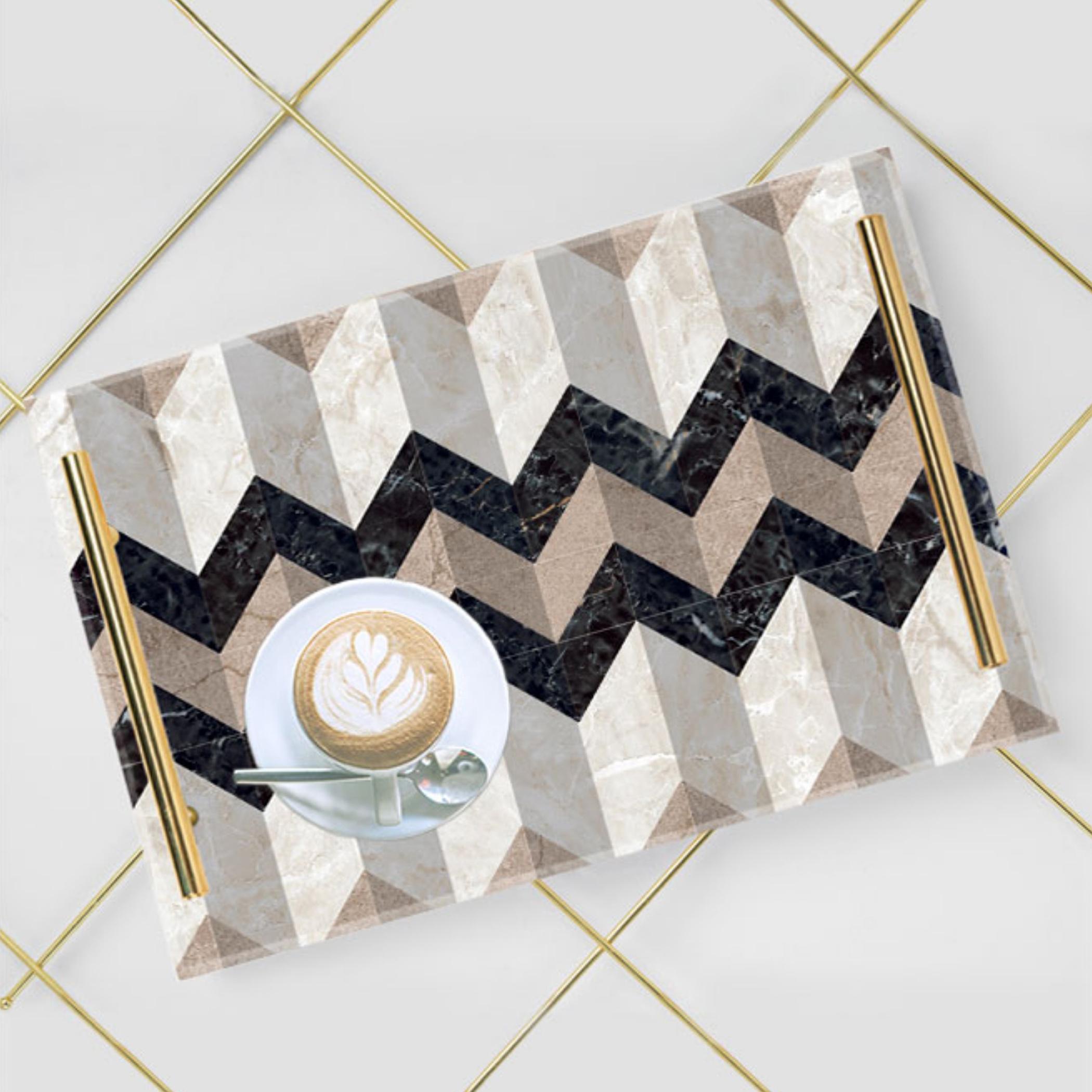 Decorative Acrylic Serving Tray with Gold Metal Handles and Marble Design 24×34 cm-household-dining-serveware-servingtrays-image-5