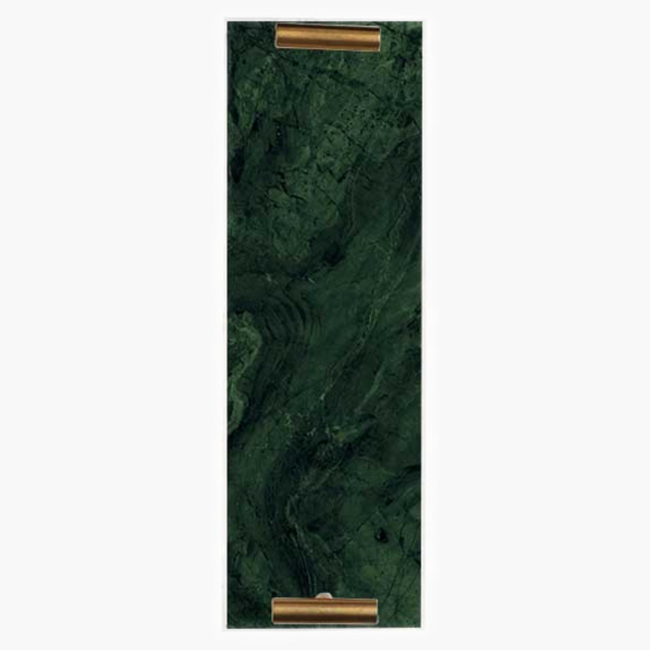 Decorative Acrylic Serving Tray with Gold Metal Handles and Marble Design 10×30 cm-household-dining-serveware-servingtrays-image-4
