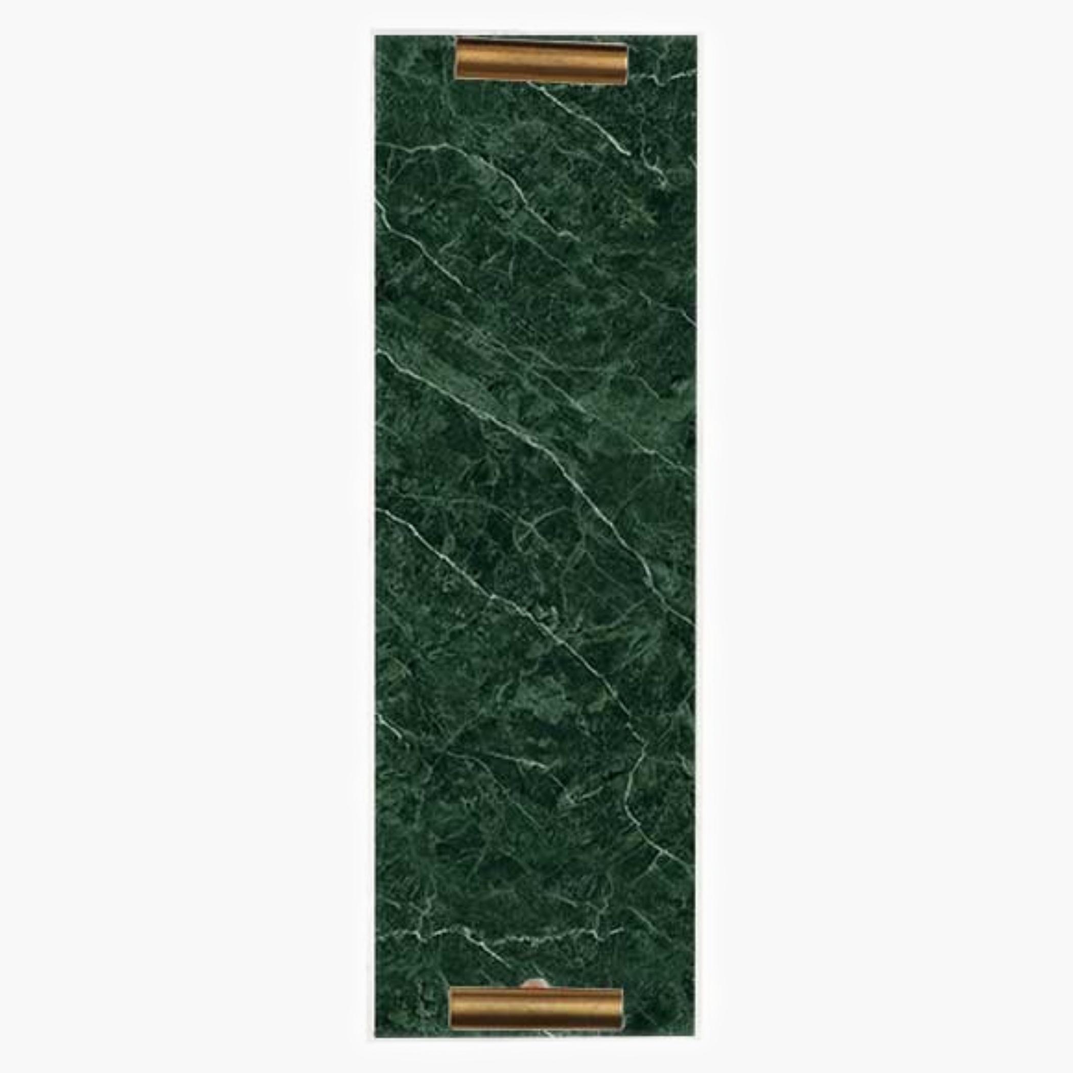 Decorative Acrylic Serving Tray with Gold Metal Handles and Marble Design 10×30 cm-household-dining-serveware-servingtrays-image-3