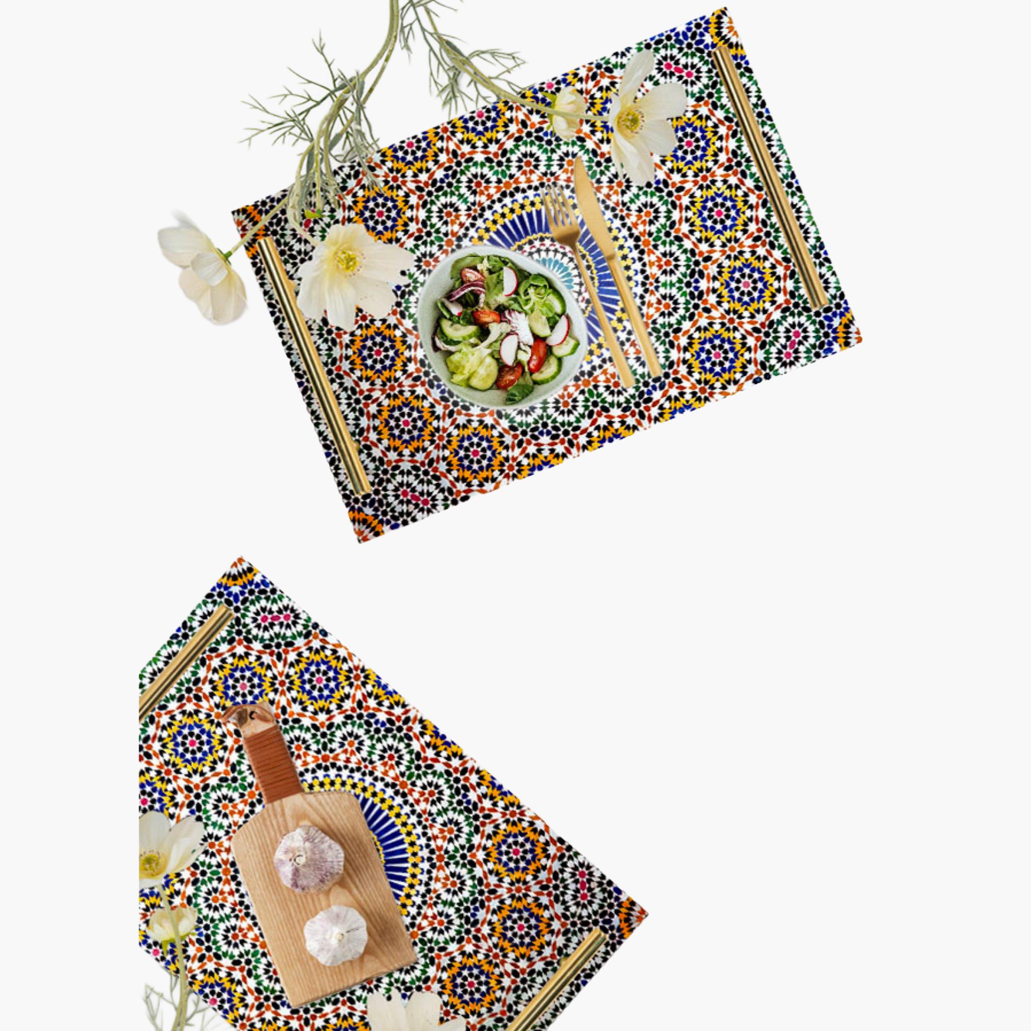 Decorative Acrylic Serving Tray with Gold Metal Handles and Marble Design 20×30 cm-household-dining-serveware-servingtrays-image-5