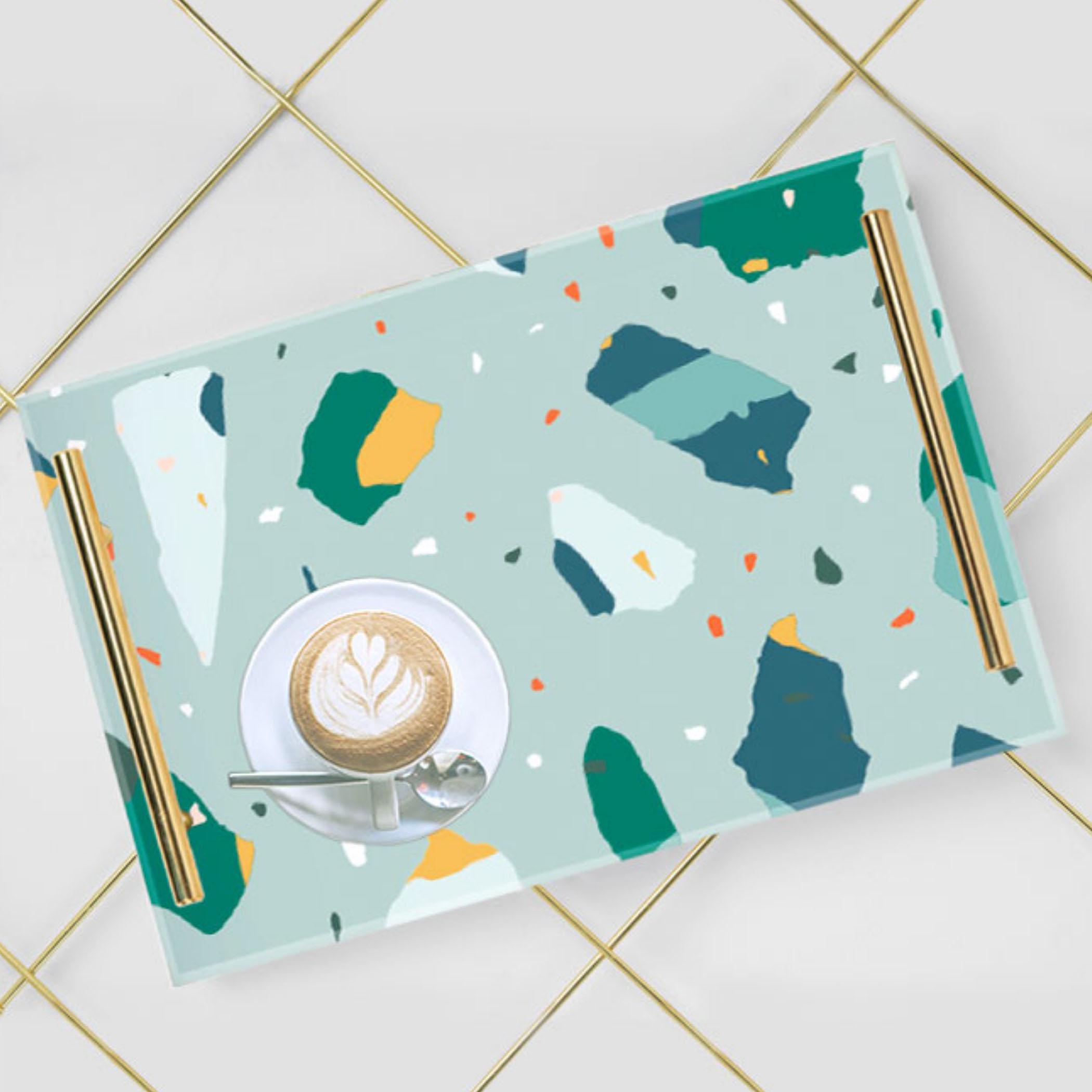 Decorative Acrylic Serving Tray with Gold Metal Handles and Marble Design 20×30 cm-household-dining-serveware-servingtrays-image-6