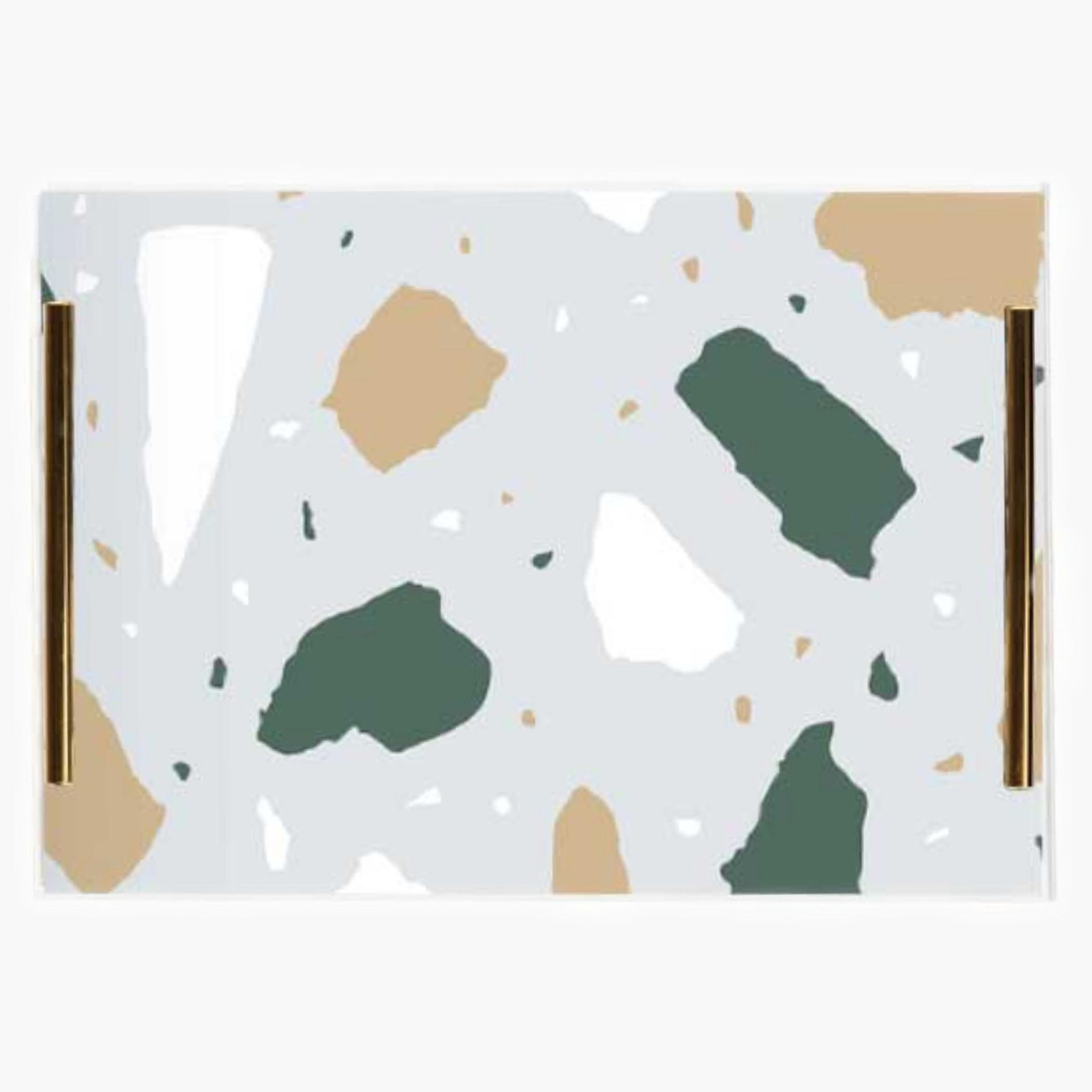 Decorative Acrylic Serving Tray with Gold Metal Handles and Marble Design 20×30 cm-household-dining-serveware-servingtrays-image-5