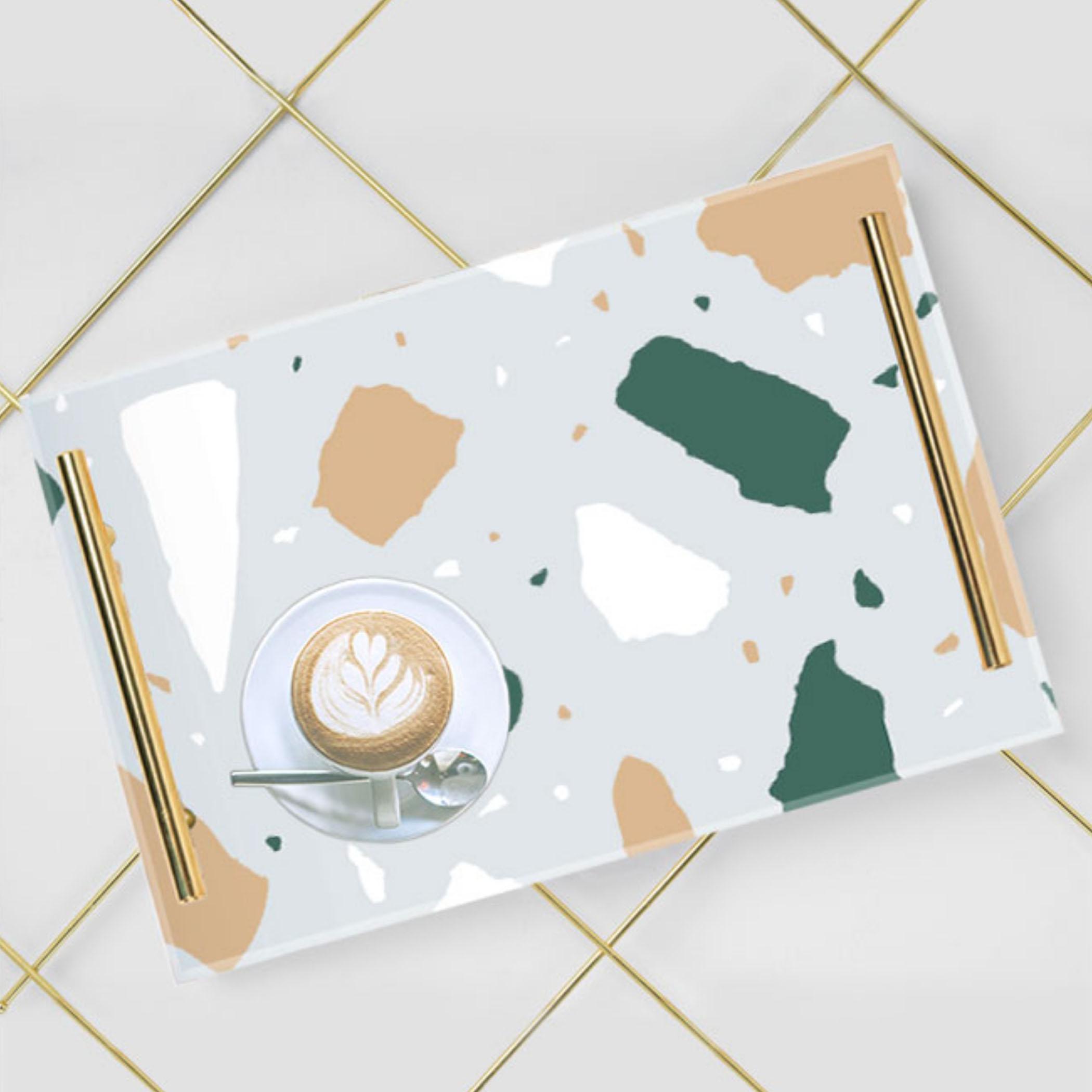 Decorative Acrylic Serving Tray with Gold Metal Handles and Marble Design 20×30 cm-household-dining-serveware-servingtrays-image-6