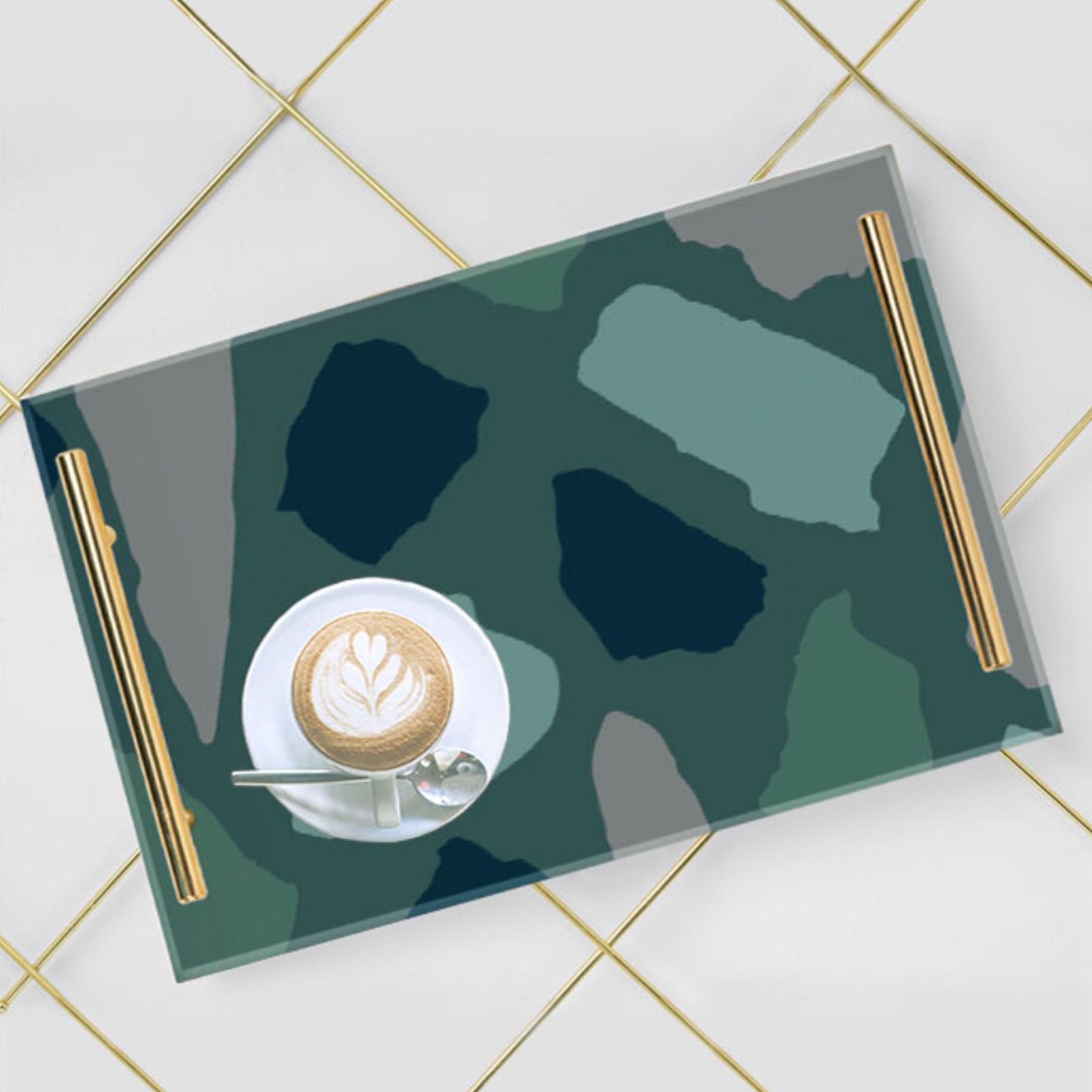 Decorative Acrylic Serving Tray with Gold Metal Handles and Marble Design 24×34 cm-household-dining-serveware-servingtrays-image-4
