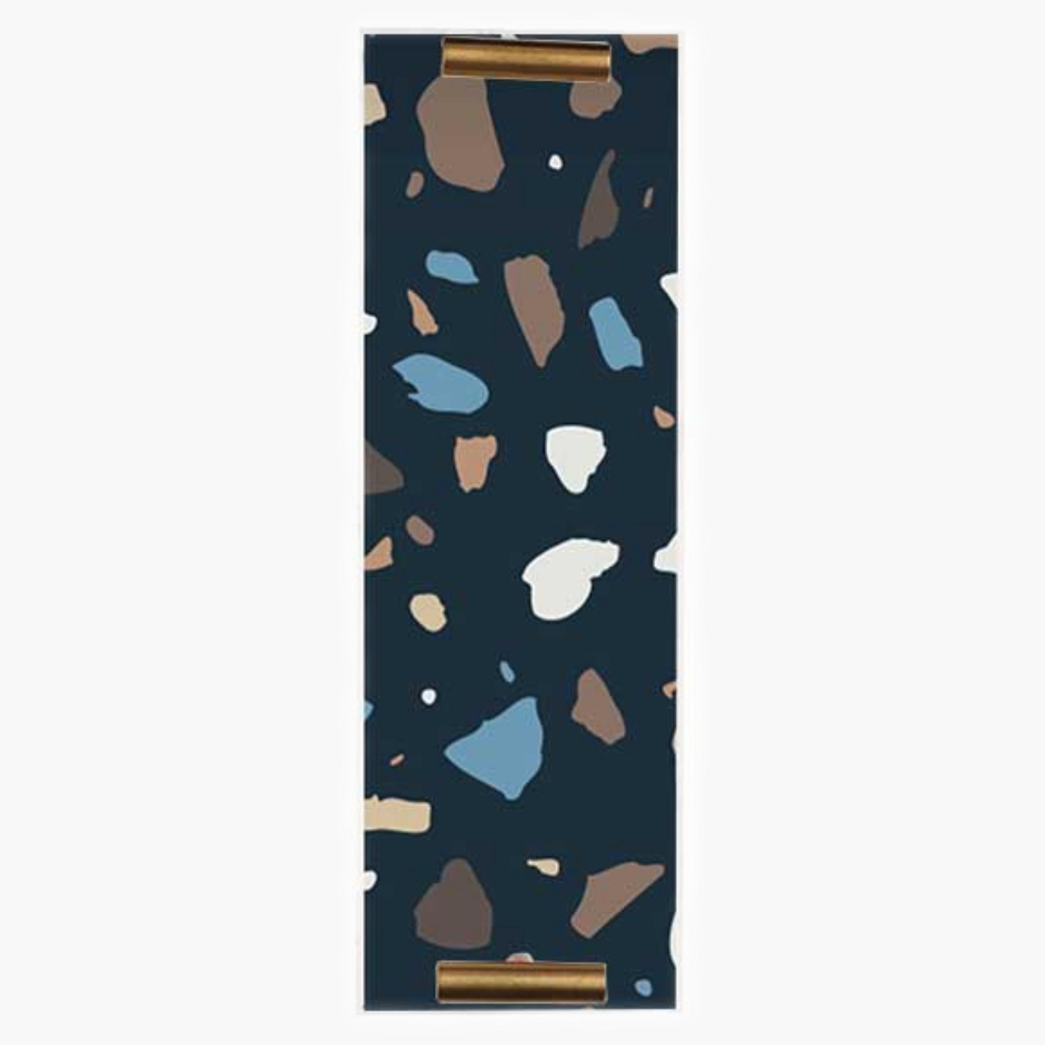 Decorative Acrylic Serving Tray with Gold Metal Handles and Marble Design 10×30 cm-household-dining-serveware-servingtrays-image-5