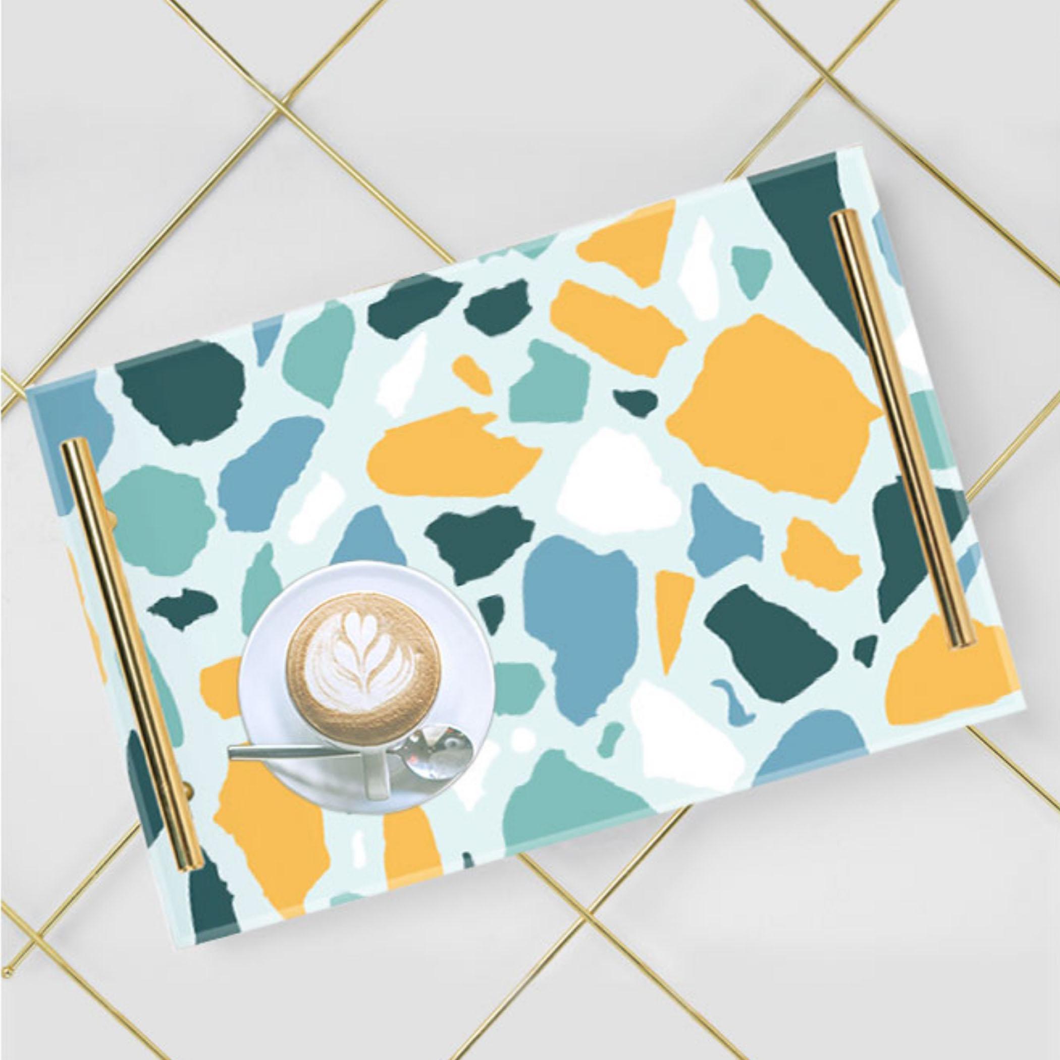 Decorative Acrylic Serving Tray with Gold Metal Handles and Marble Design 24×34 cm-household-dining-serveware-servingtrays-image-6
