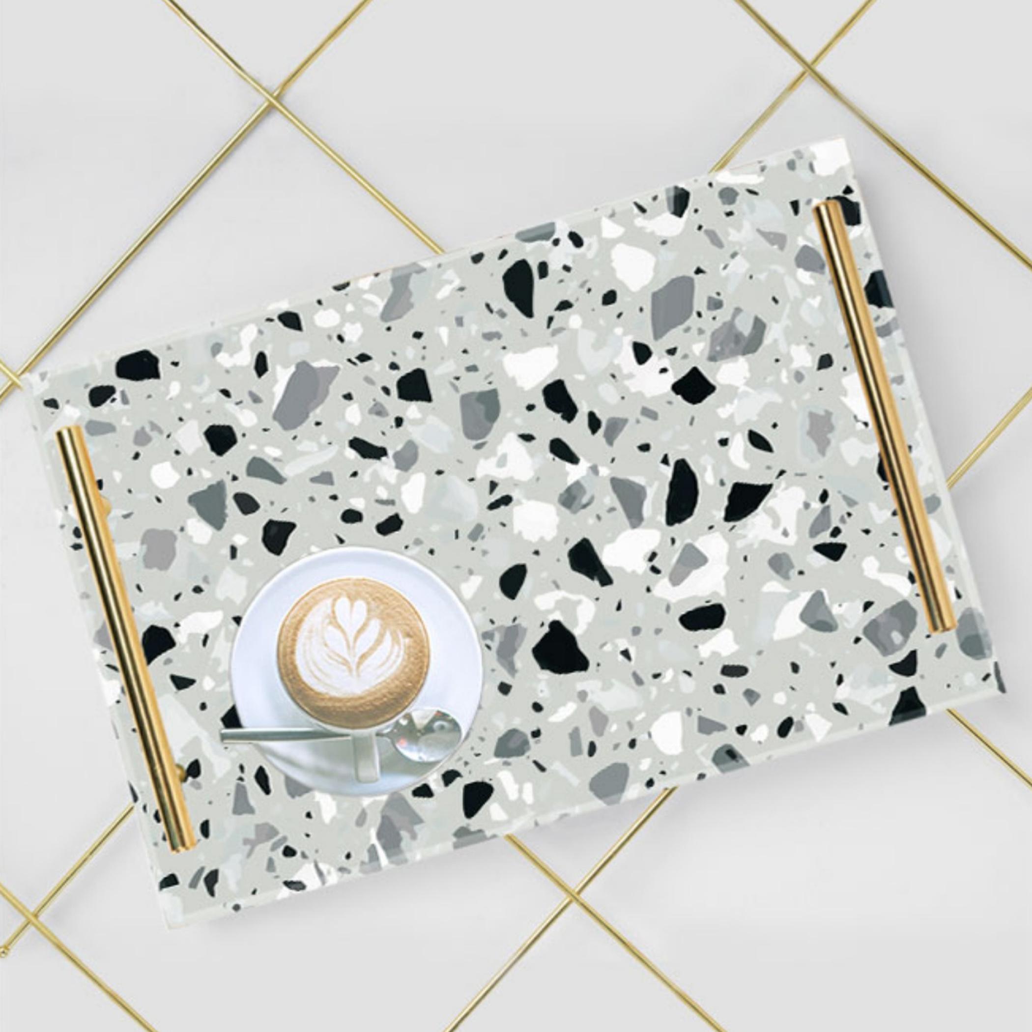Decorative Acrylic Serving Tray with Gold Metal Handles and Marble Design 20×30 cm-household-dining-serveware-servingtrays-image-4