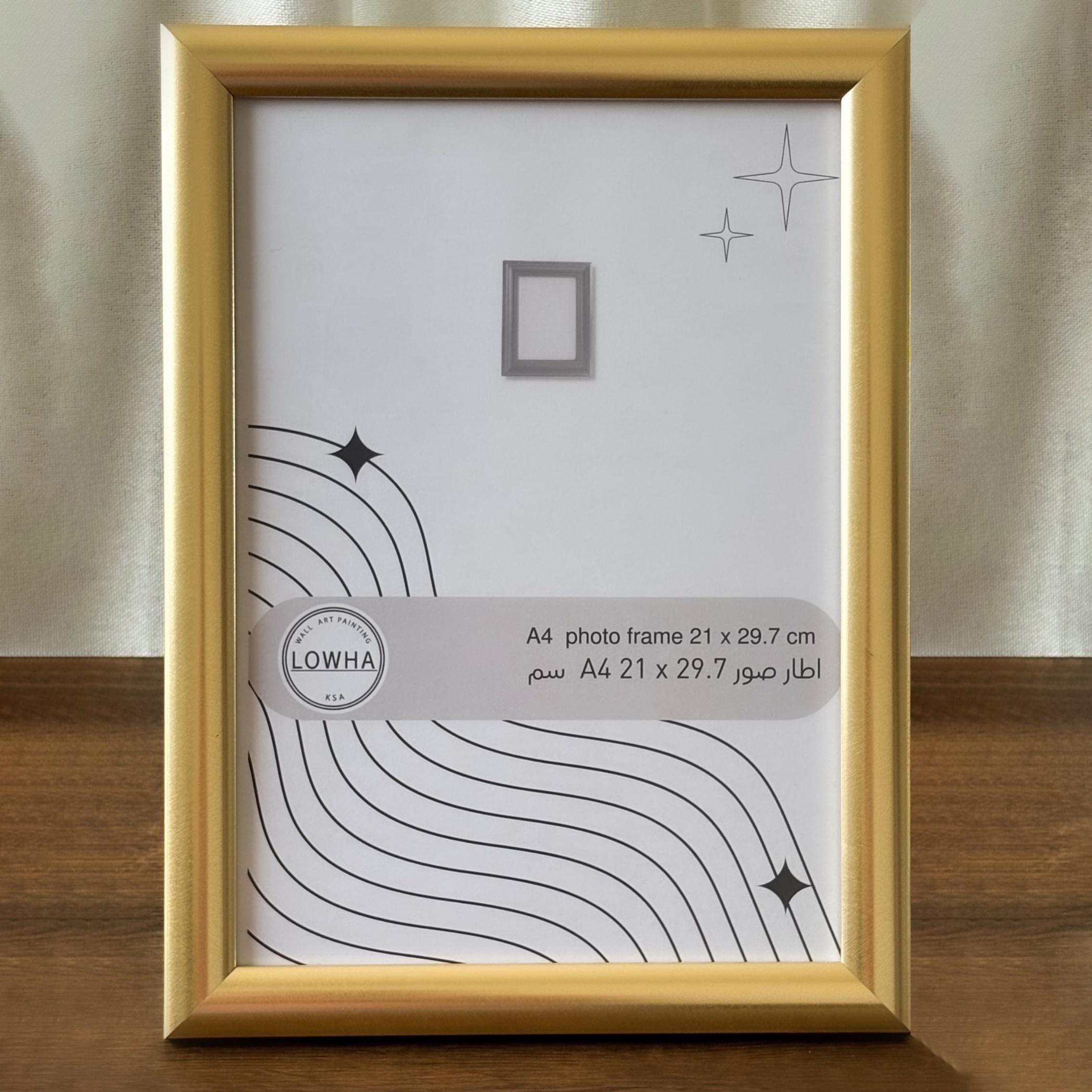 Gold A4 Photo Frame Tabletop Display-household-walldecorandmirrors-photoframes-image-1