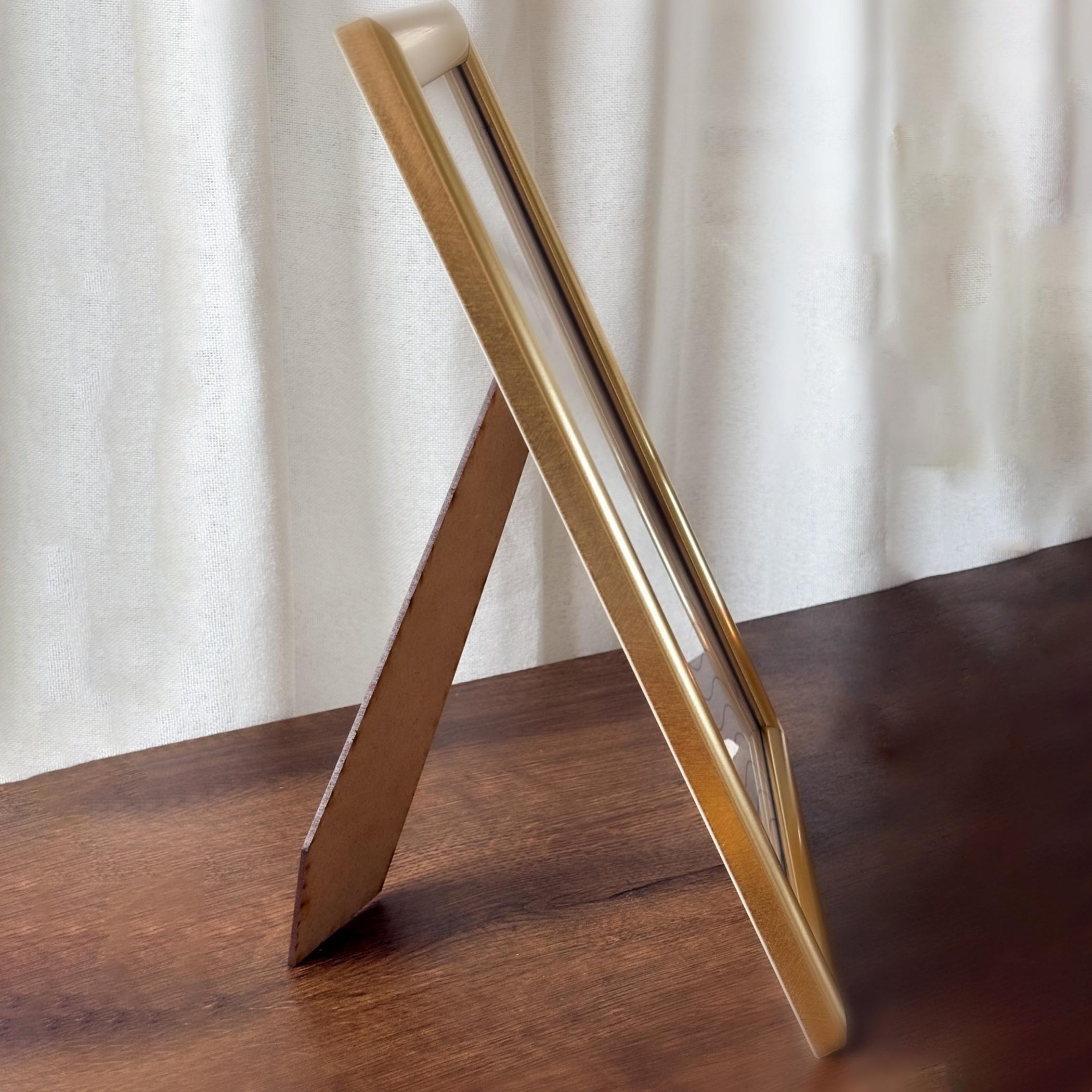 Gold A4 Photo Frame Tabletop Display-household-walldecorandmirrors-photoframes-image-2