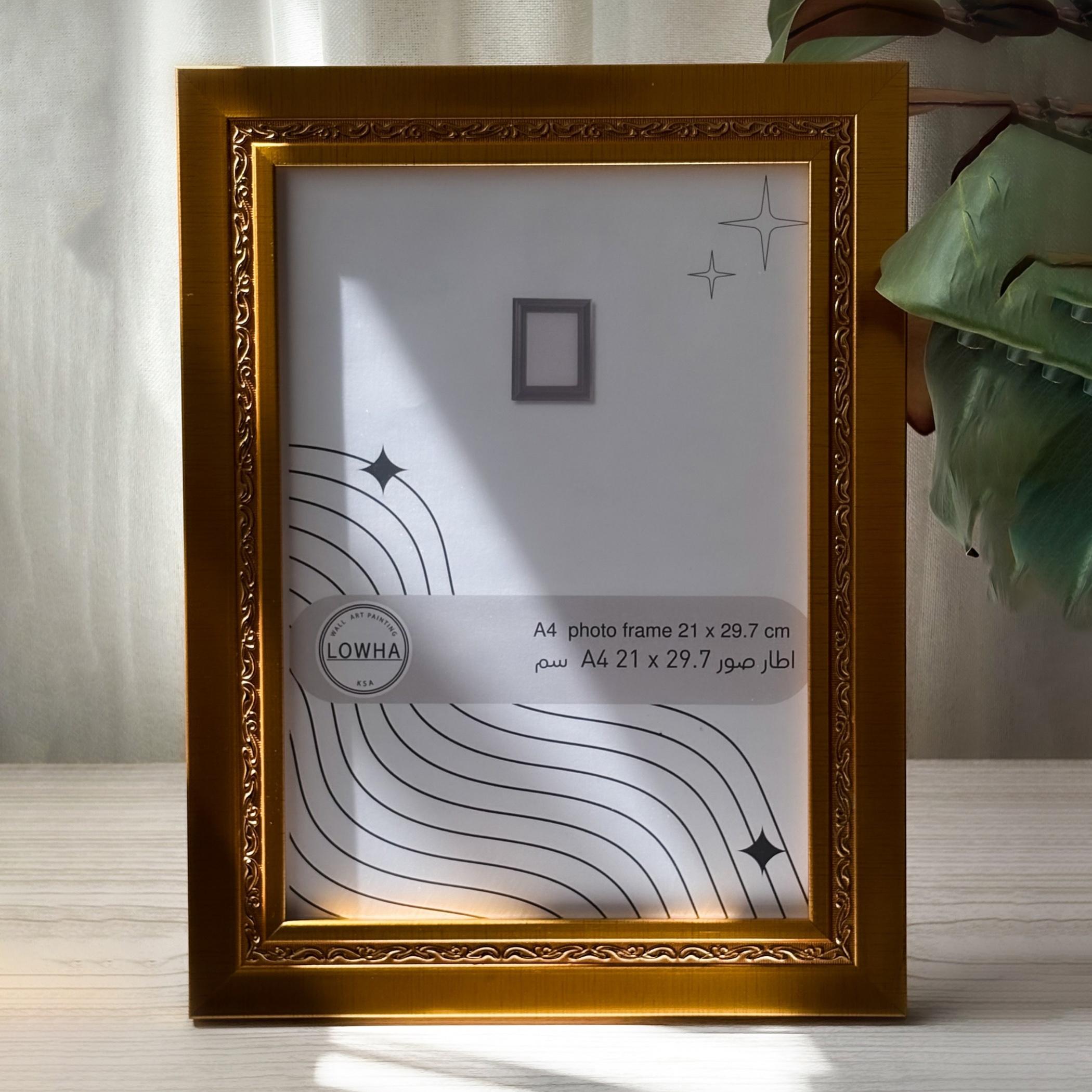 Ornate Gold Tabletop Photo Frame A4-household-walldecorandmirrors-photoframes-image-1
