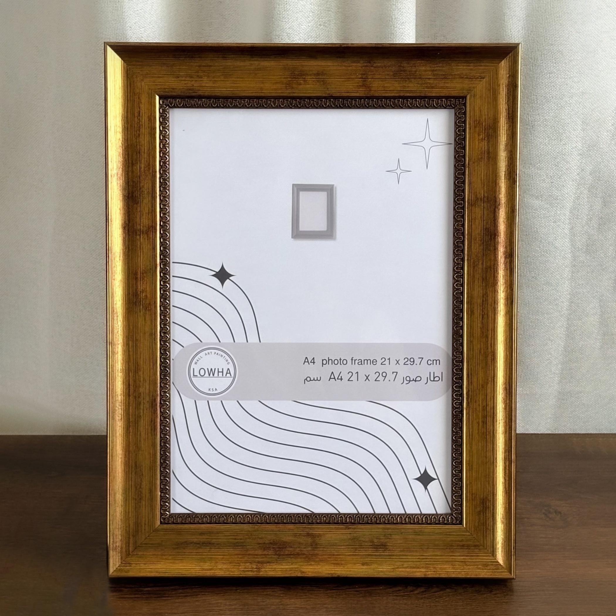Ornate Gold Tabletop Photo Frame A4-household-walldecorandmirrors-photoframes-image-3