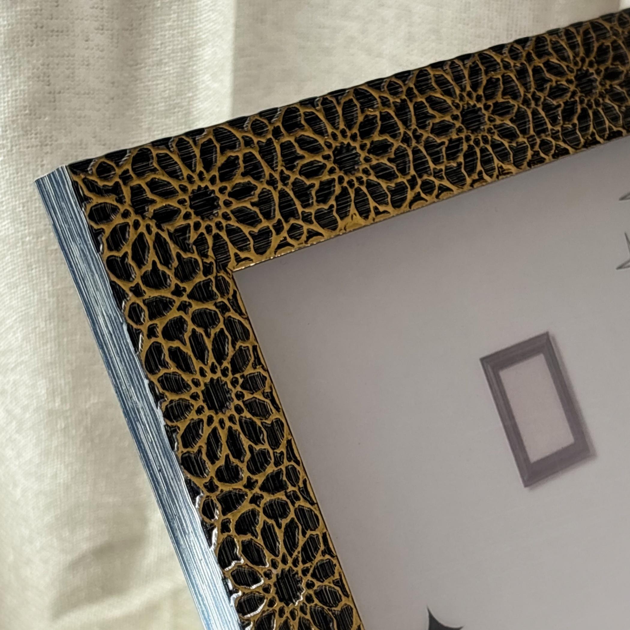 Patterned Tabletop Photo Frame A5-household-walldecorandmirrors-photoframes-image-2