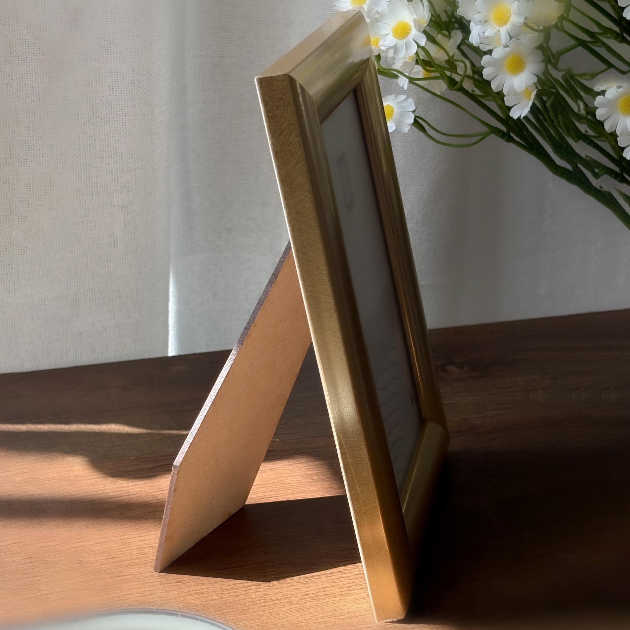 Gold Tabletop Photo Frame 10x15 cm-household-walldecorandmirrors-photoframes-image-2