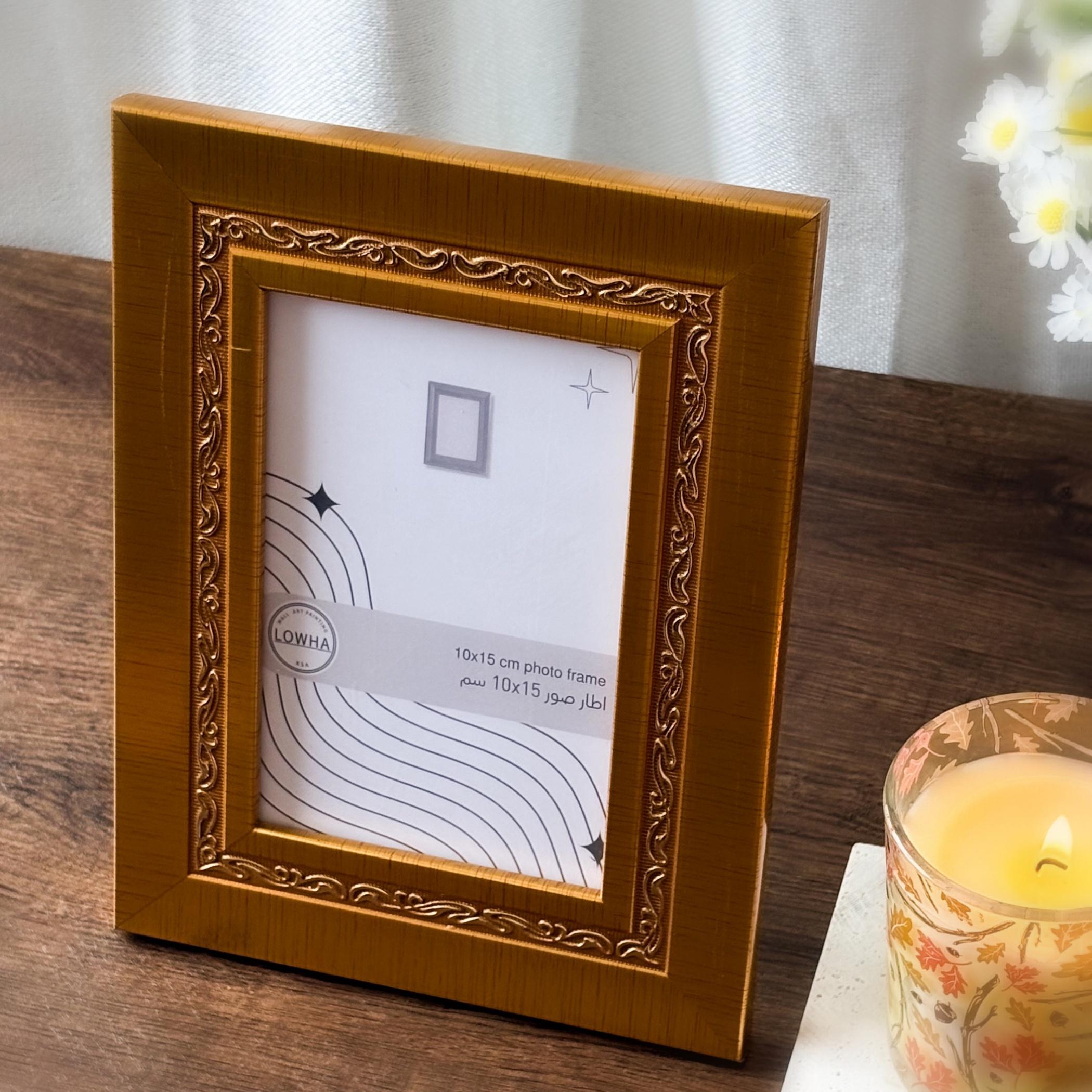 Ornate Gold Tabletop Photo Frame 10x15 cm-household-walldecorandmirrors-photoframes-image-2