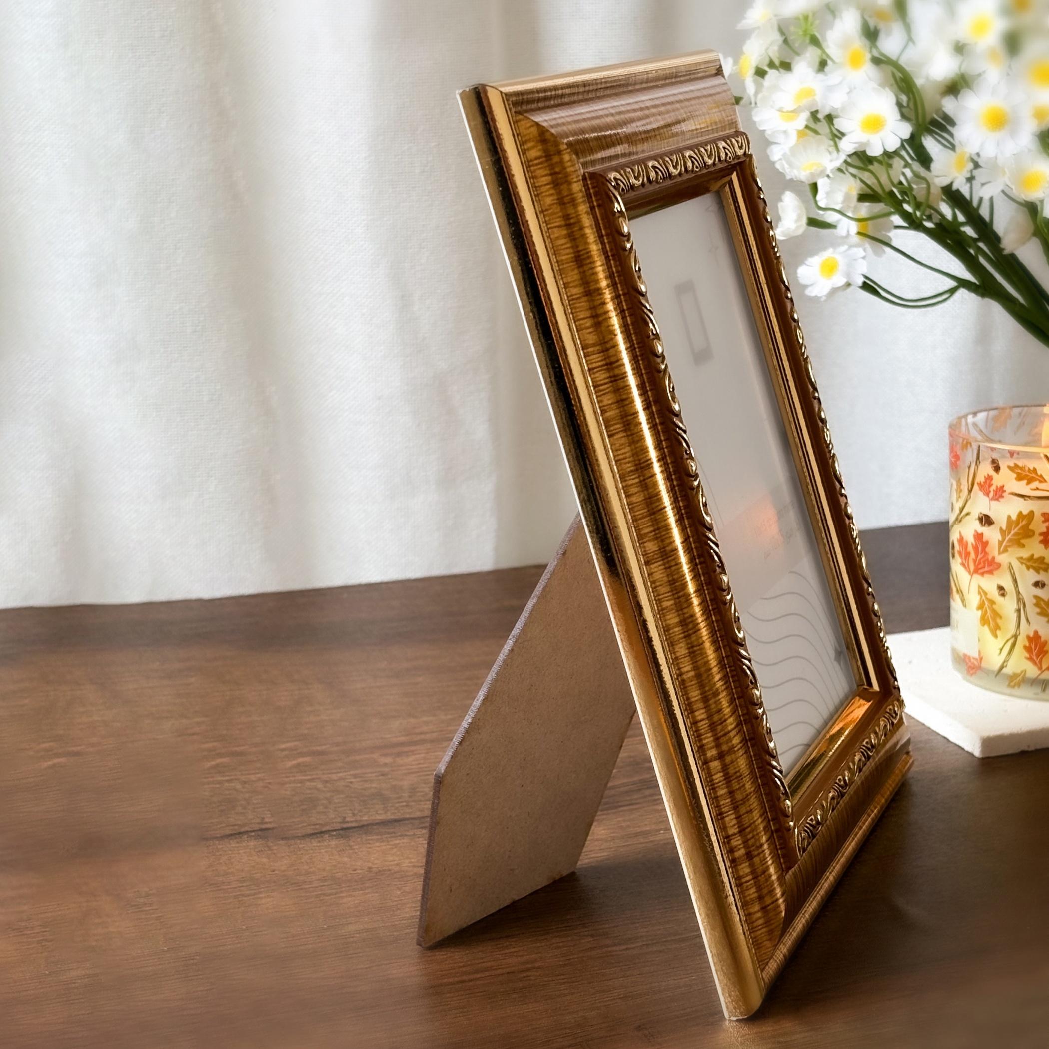 Ornate Gold Tabletop Photo Frame 10x15 cm-household-walldecorandmirrors-photoframes-image-5