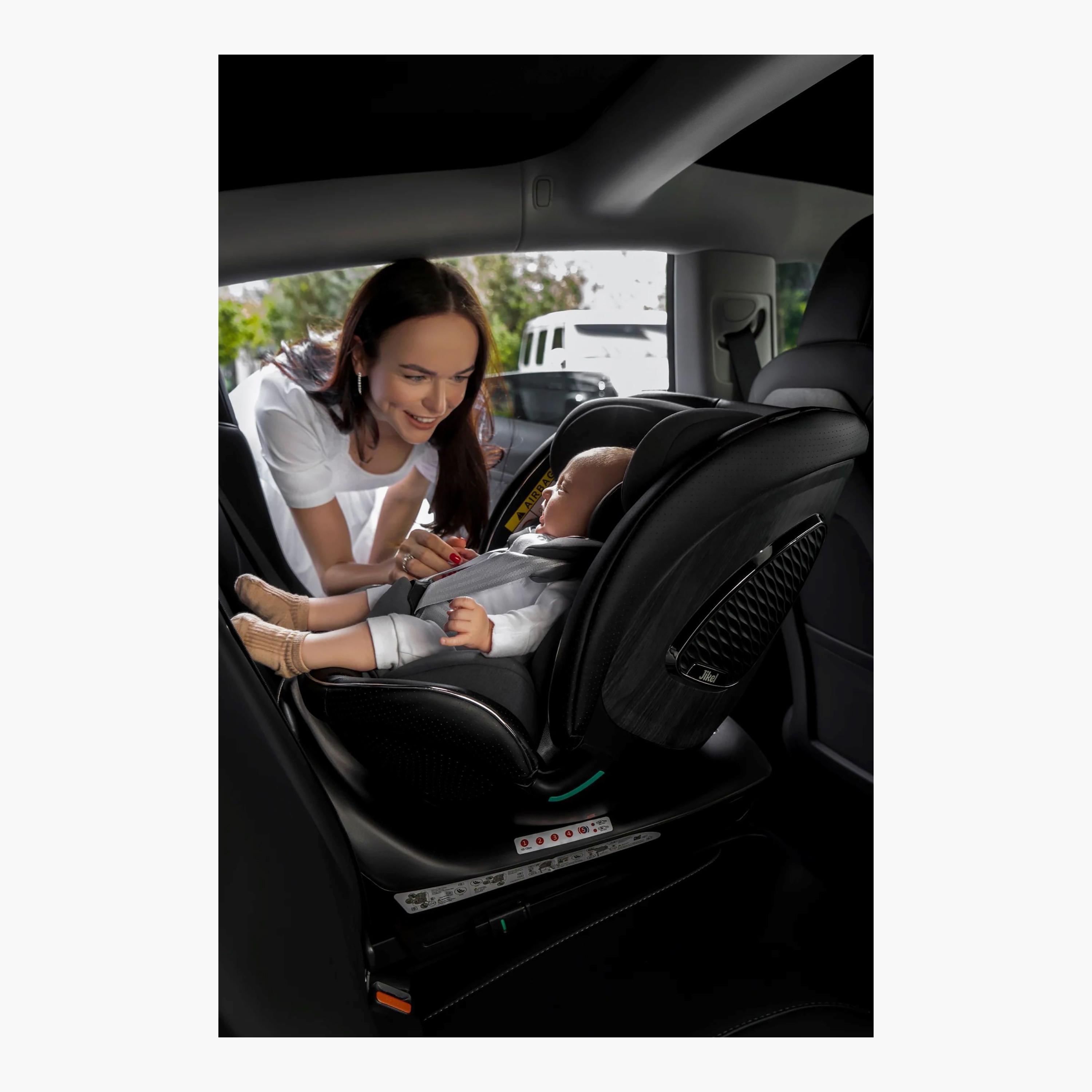 Jikel Neptune 360 I-Size Convertible Car Seat - Charcoal Grey-baby-gear-carseats-image-9
