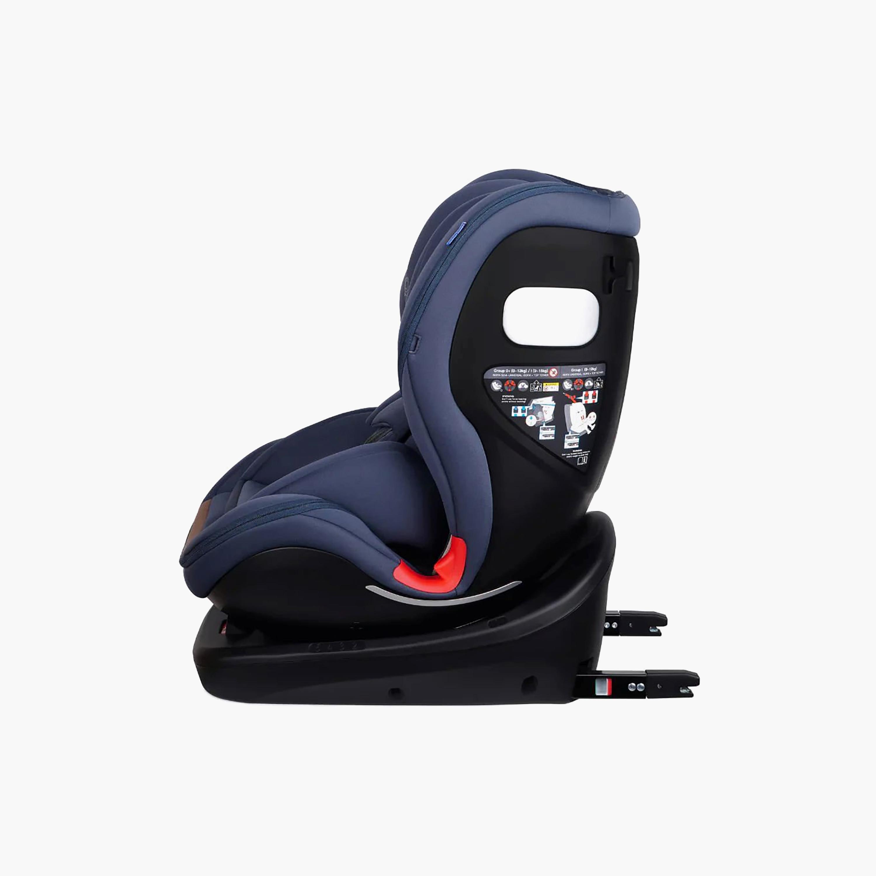Jikel Saturn Zip 360 Rotating IsoFix Car Seat - Navy-baby-gear-carseats-image-4