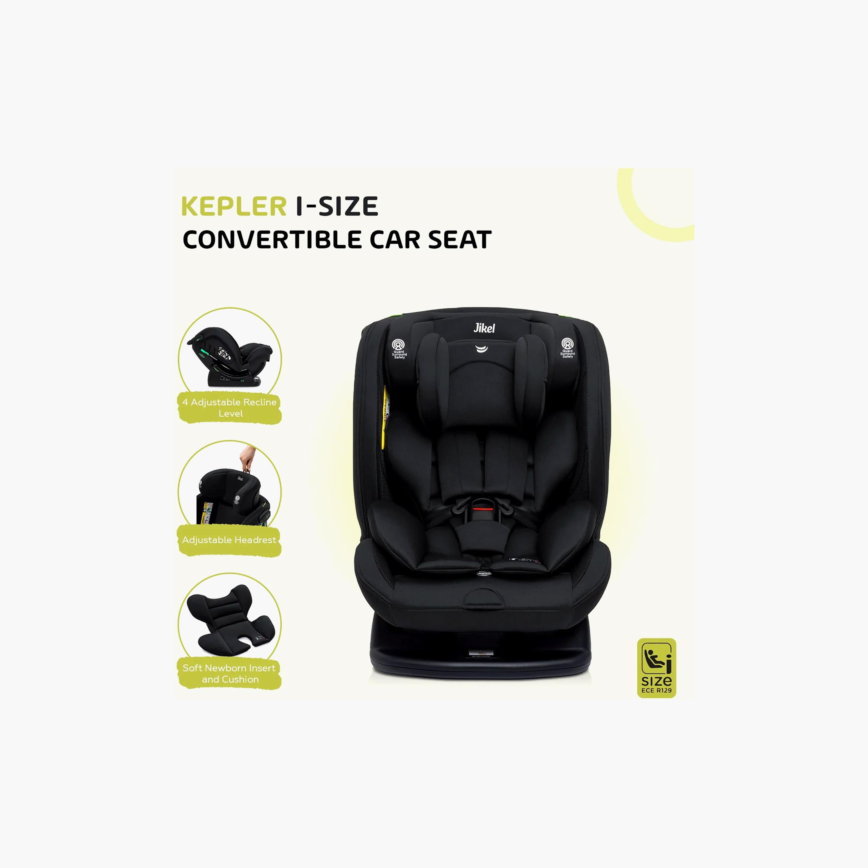 Jikel Kepler I-Size Convertible Car Seat - Carbon Black-baby-gear-carseats-image-10