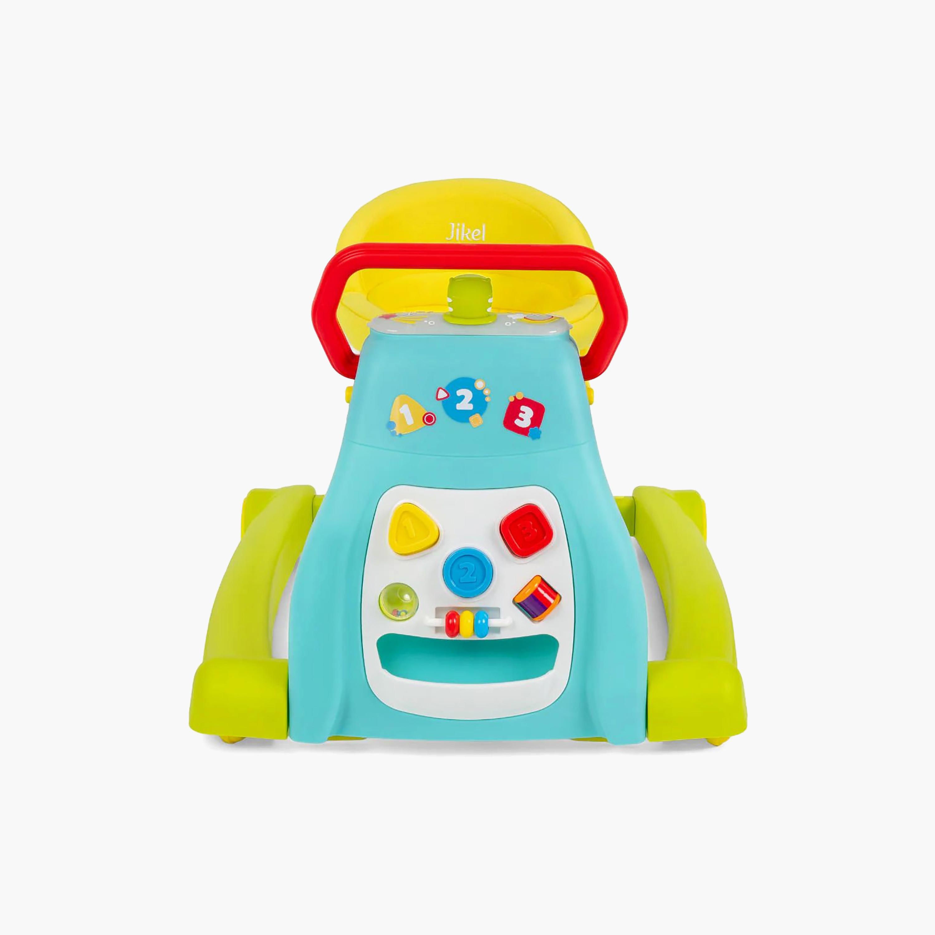 Jikel Step 123 Walker & Ride-On - Rainbow-baby-infantactivity-walkers-image-6