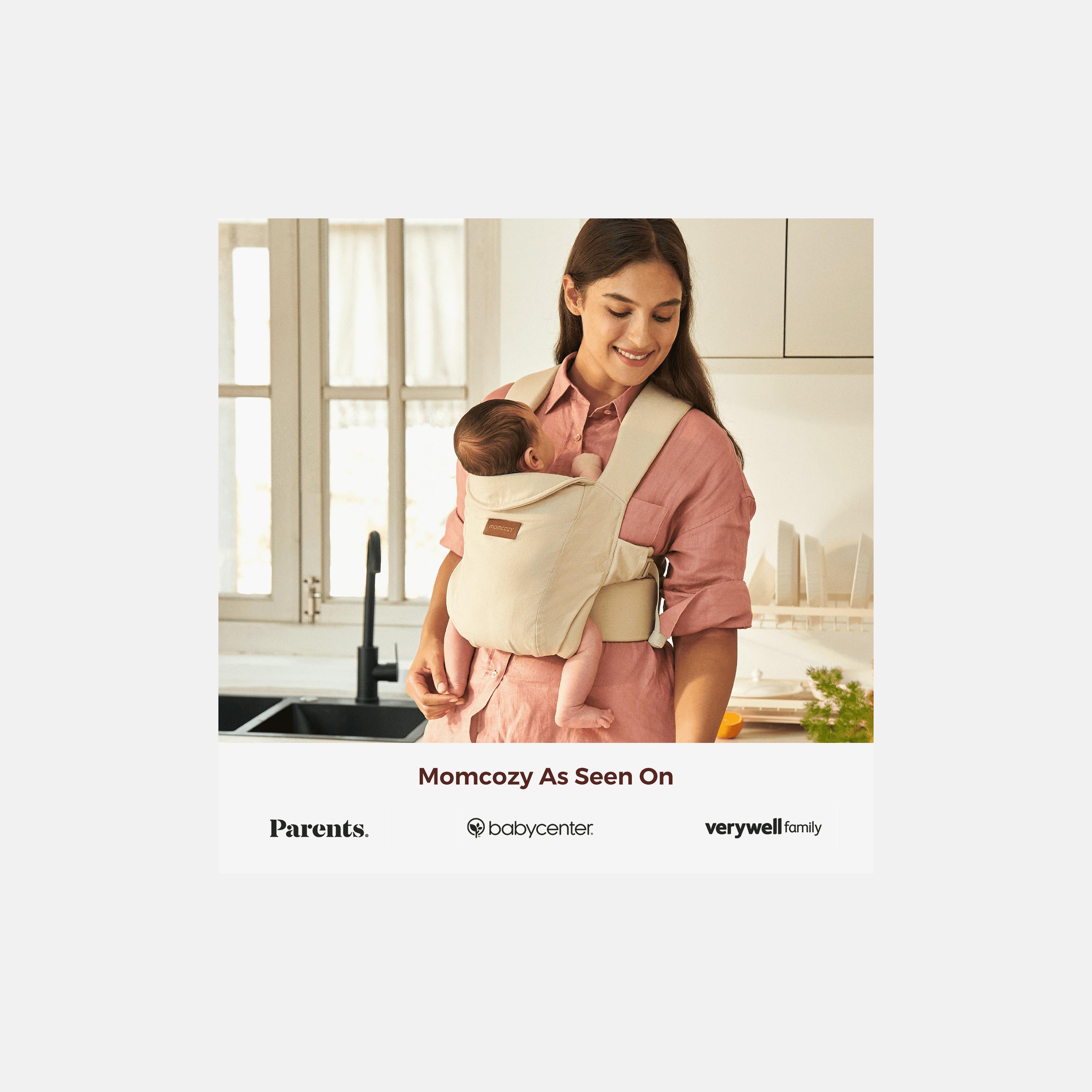 حمالة أطفال مع دعم رقبة قابل للتعديل - لون كاكي من مومكوزي-baby-gear-babycarriers-image-7