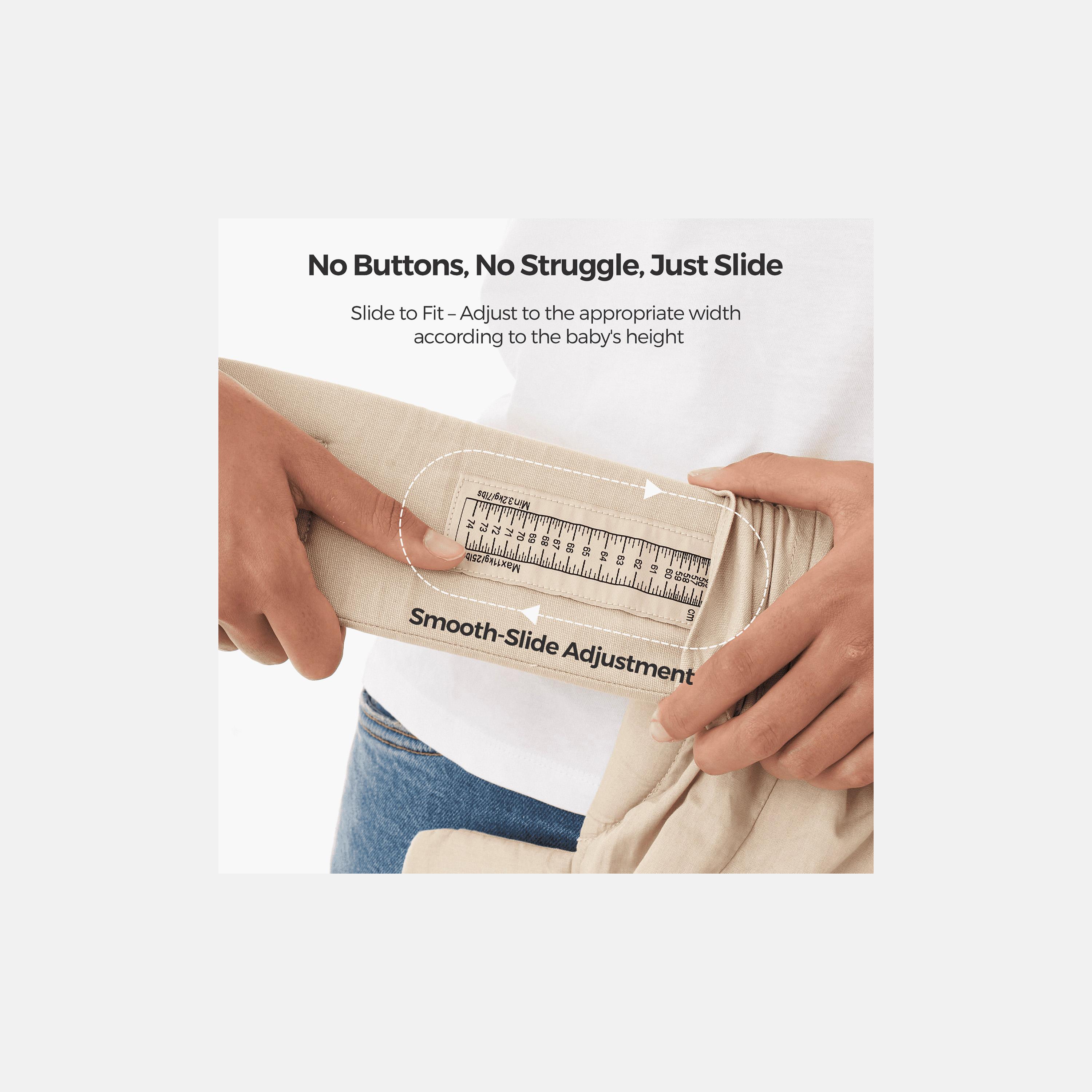 حمالة أطفال مع دعم رقبة قابل للتعديل - لون كاكي من مومكوزي-baby-gear-babycarriers-image-6