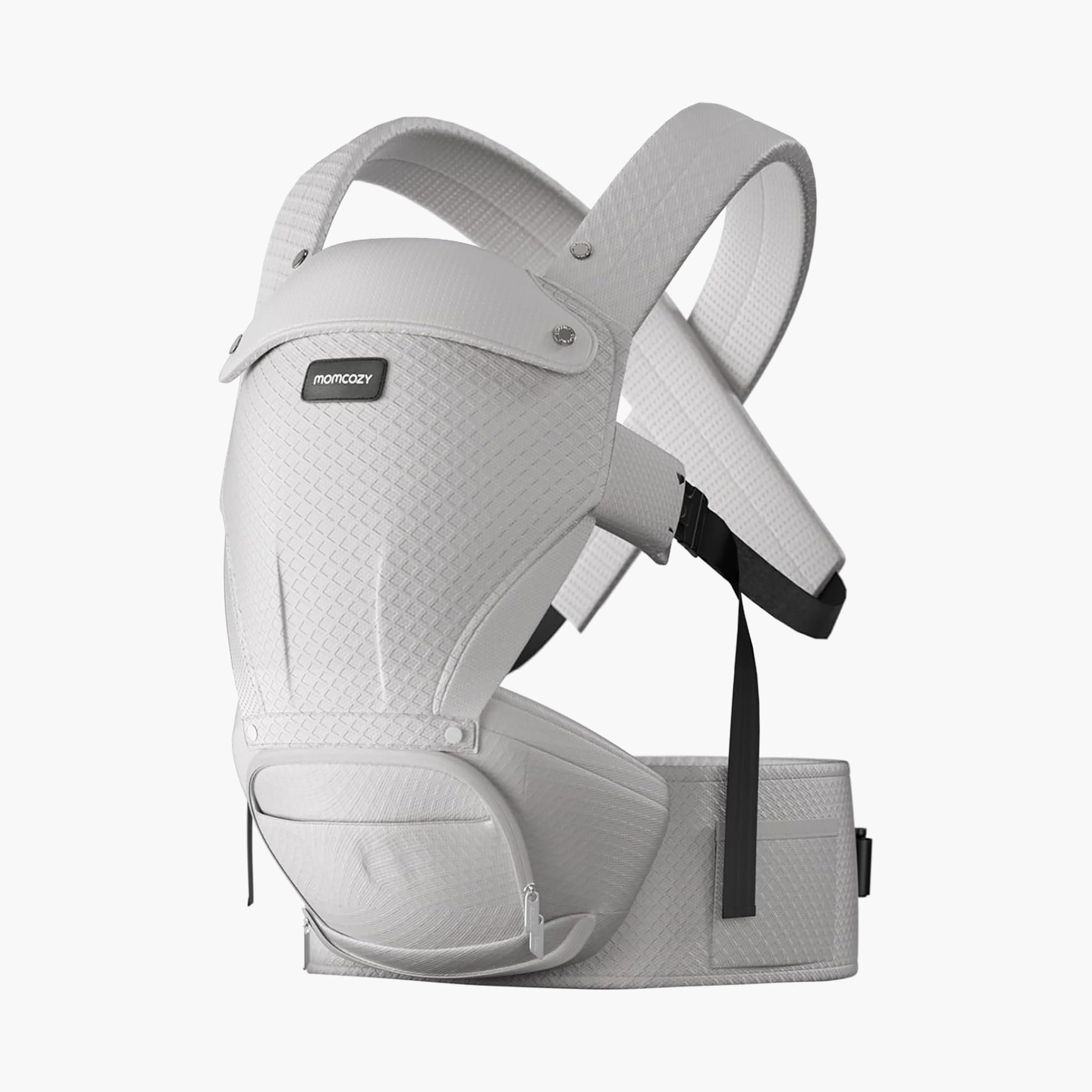 حمالة أطفال مع مقعد خصر - رمادي من مومكوزي-baby-gear-babycarriers-image-10