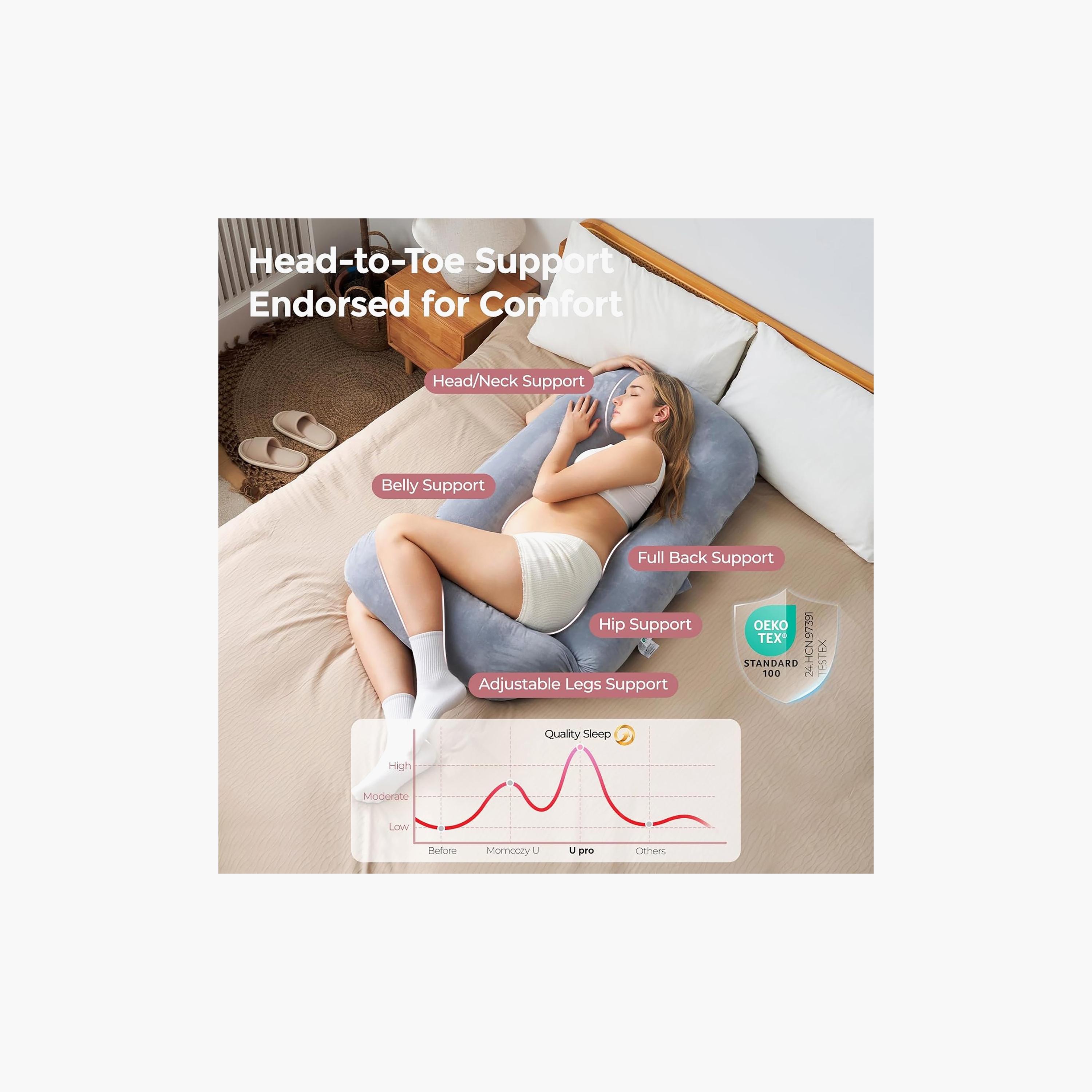 Momcozy Dreamline U Pro Pregnancy Pillow-baby-feeding-accessories-image-5