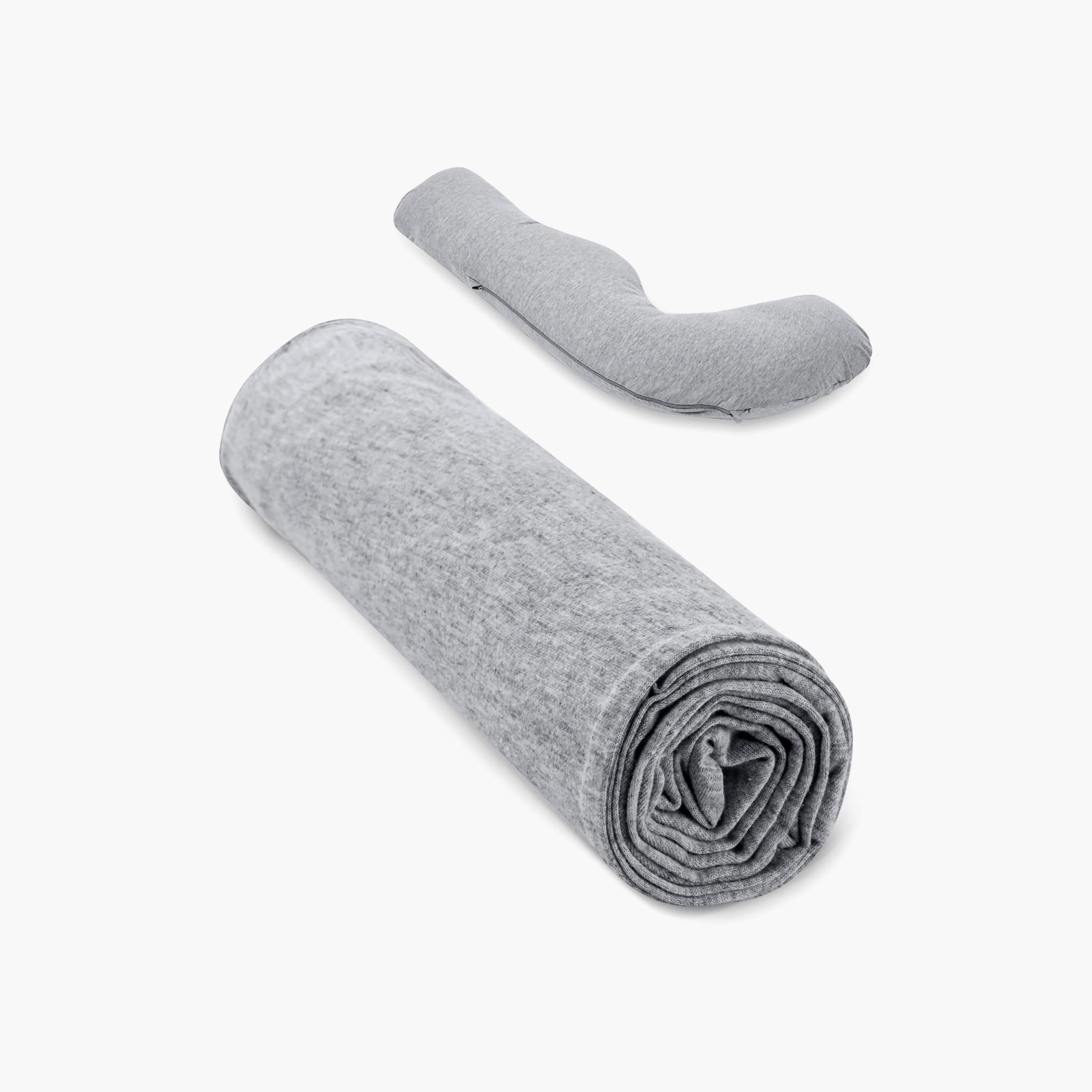 Momcozy J Shaped Pregnancy Pillow Cover-baby-feeding-accessories-image-1
