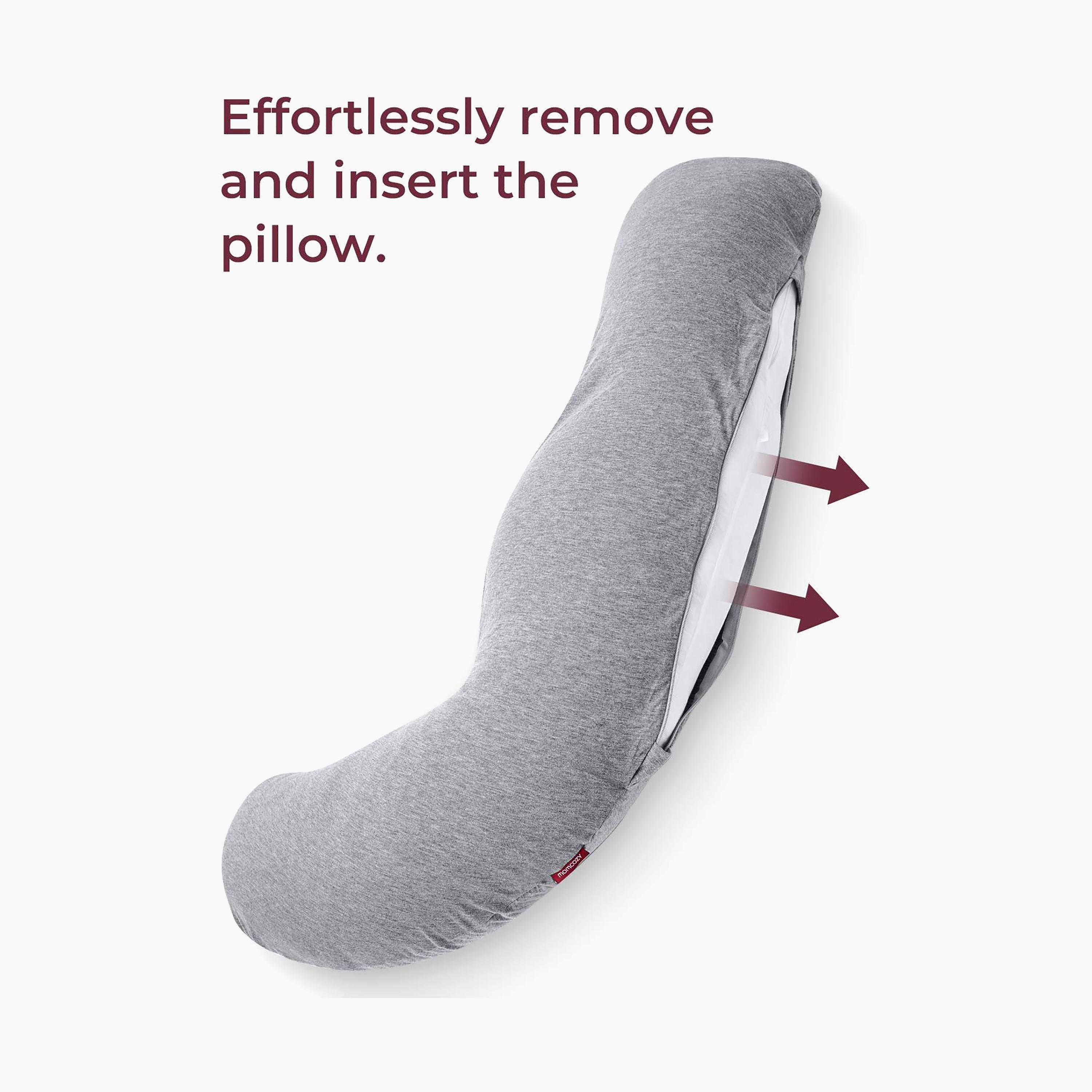 Momcozy J Shaped Pregnancy Pillow Cover-baby-feeding-accessories-image-5