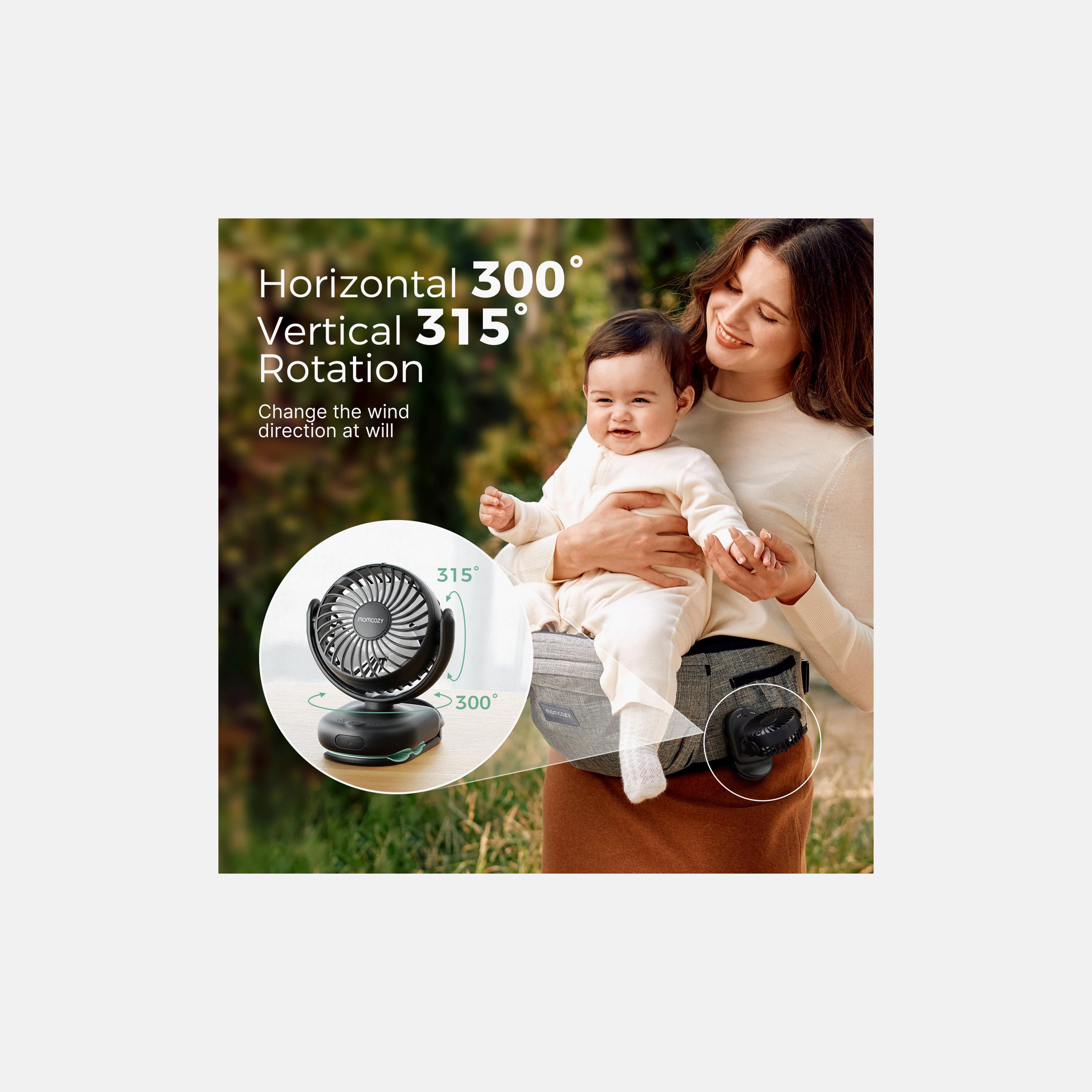 مروحة محمولة بـ 4 سرعات مع مشبك تثبيت من مومكوزي-baby-gear-strollersandprams-accessories-image-7