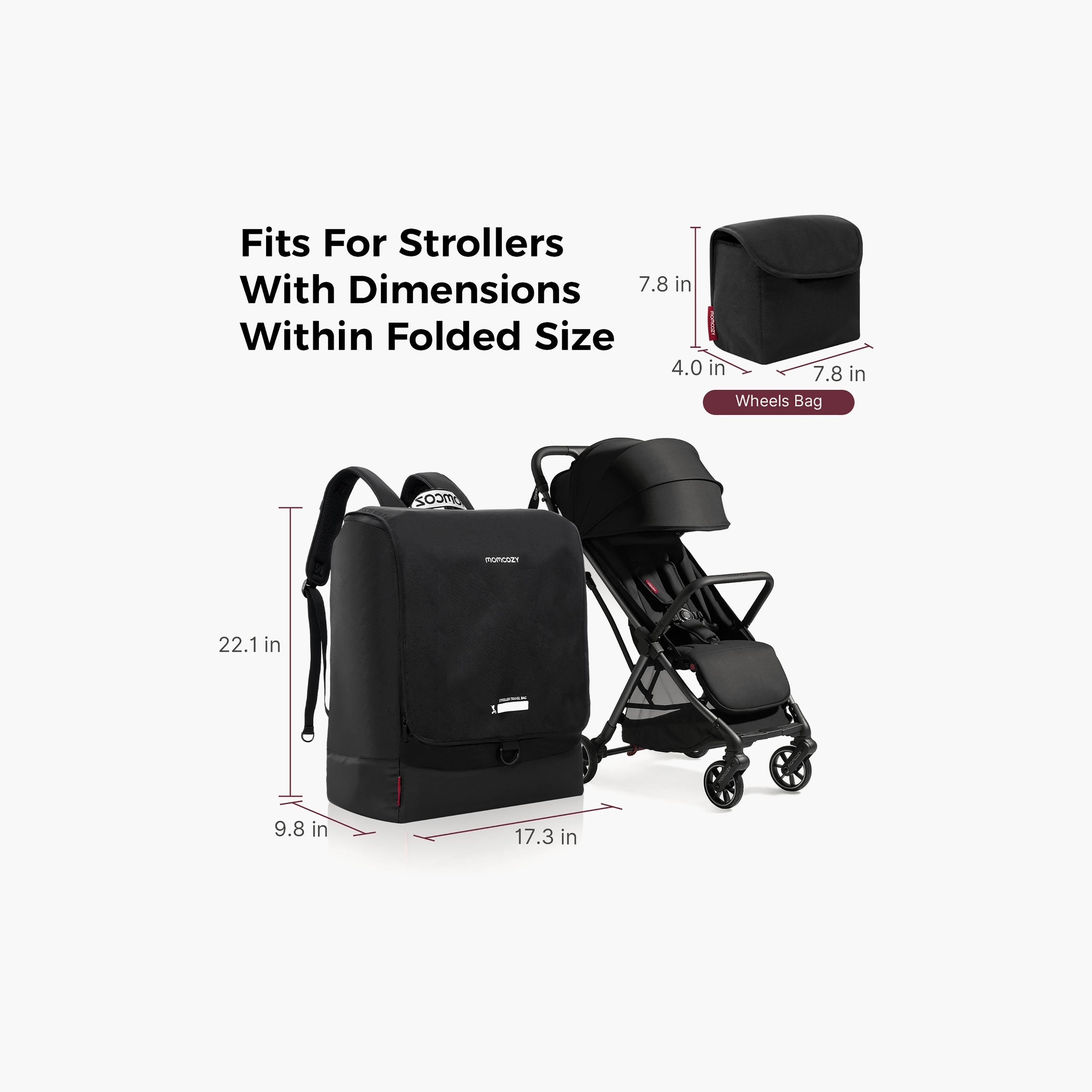 Momcozy Stroller Travel Bag - Black-baby-gear-travelaccessories-image-5