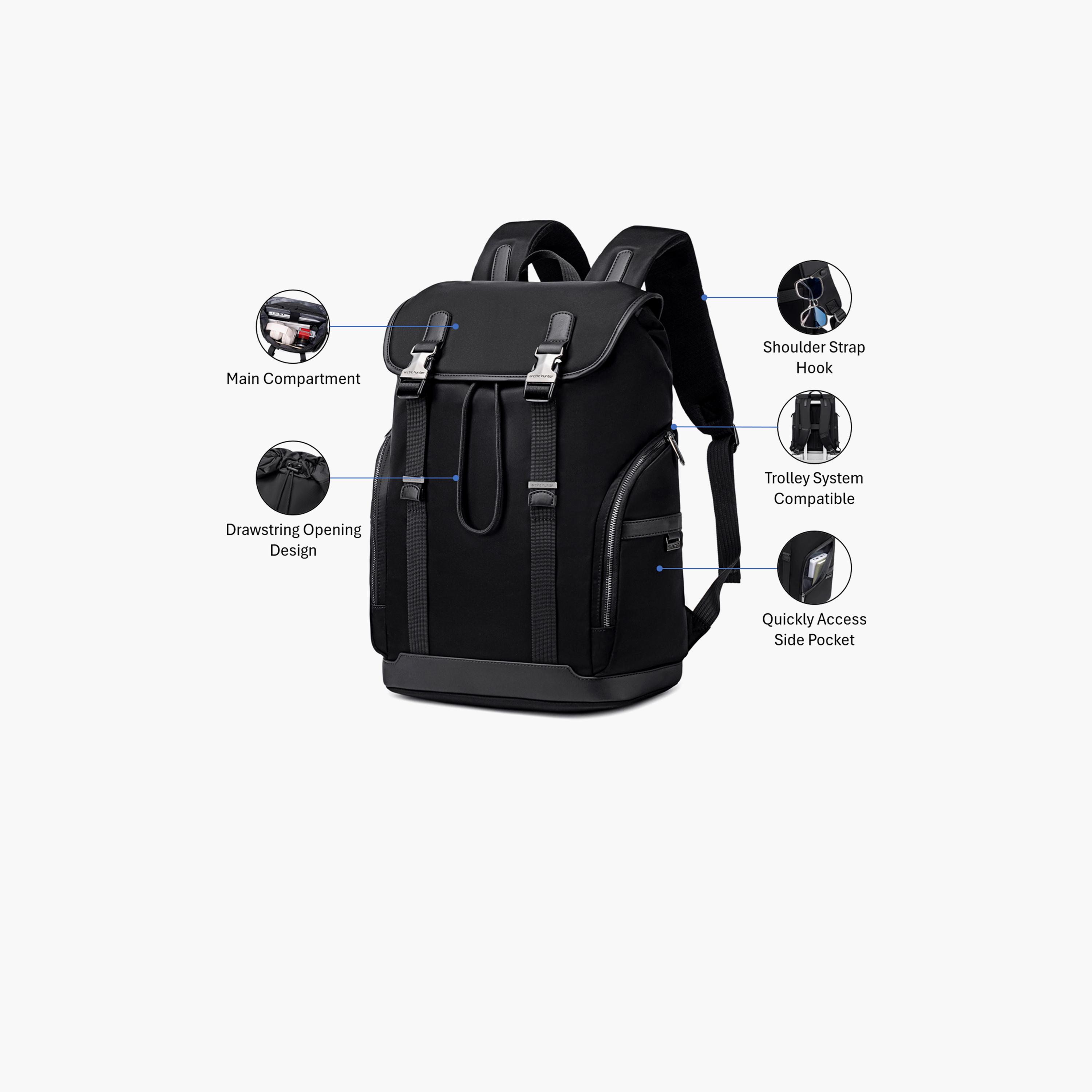 Arctic Hunter 18L | 17.5 Inches, Backpack with Adjustable Strap | B00832-AH-travel-luggagesandbags-backpacks-image-6