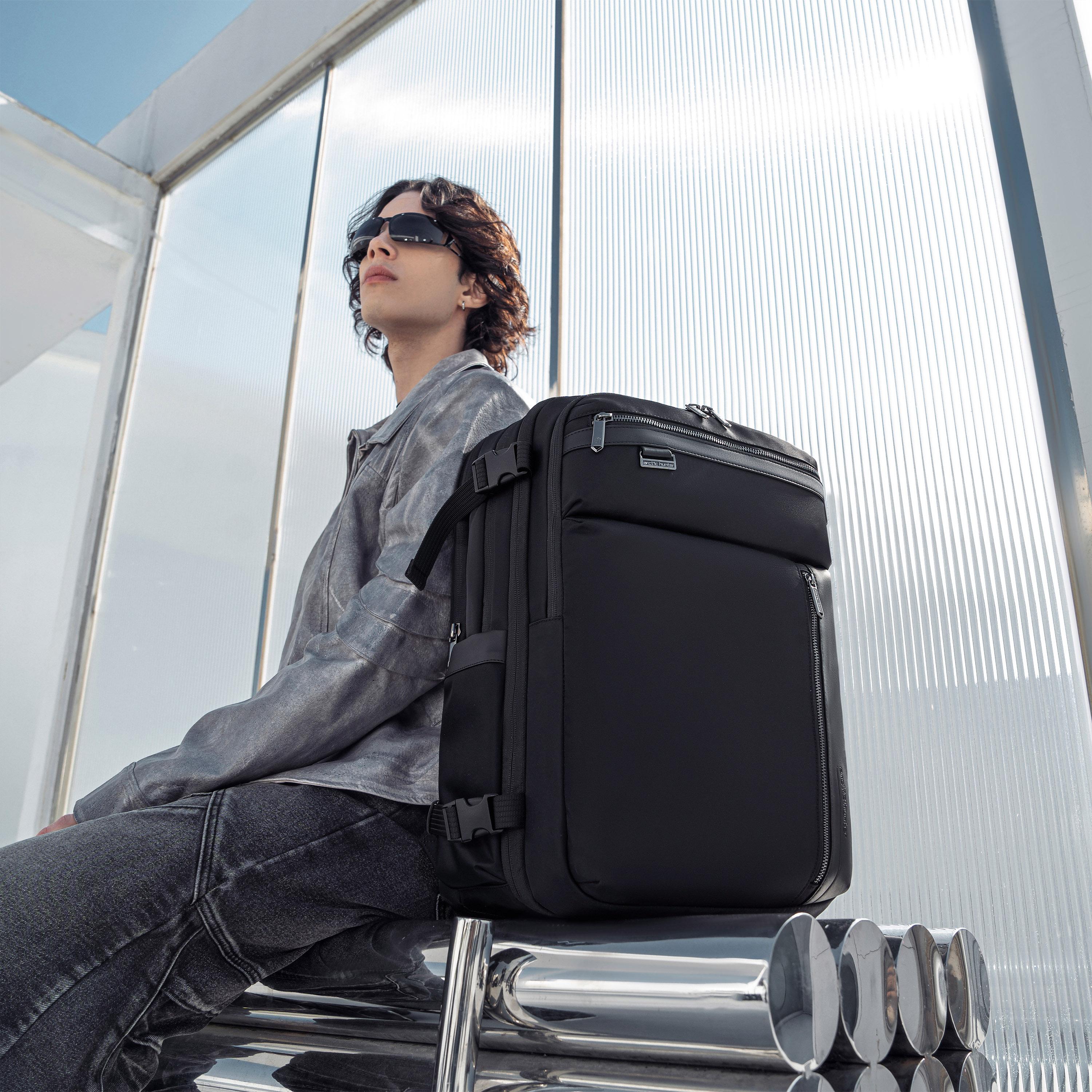 آركتيك هنتر - شنطة ظهر 41 لتر | 18.5 إنش بوليستر، حزام قابل للتعديل | B00833-AH-travel-luggagesandbags-backpacks-image-10
