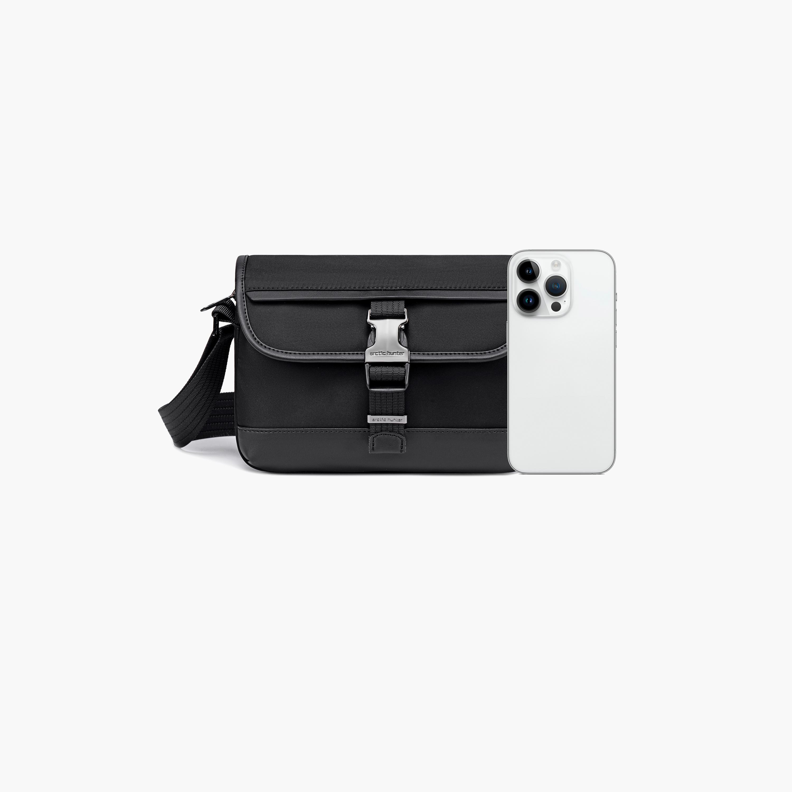 Arctic Hunter Plain Shoulder Bag Hook & Loop closure Adjustable Strap | 23 X 16 X 7.5-women-bagsandwallets-handbags-image-6