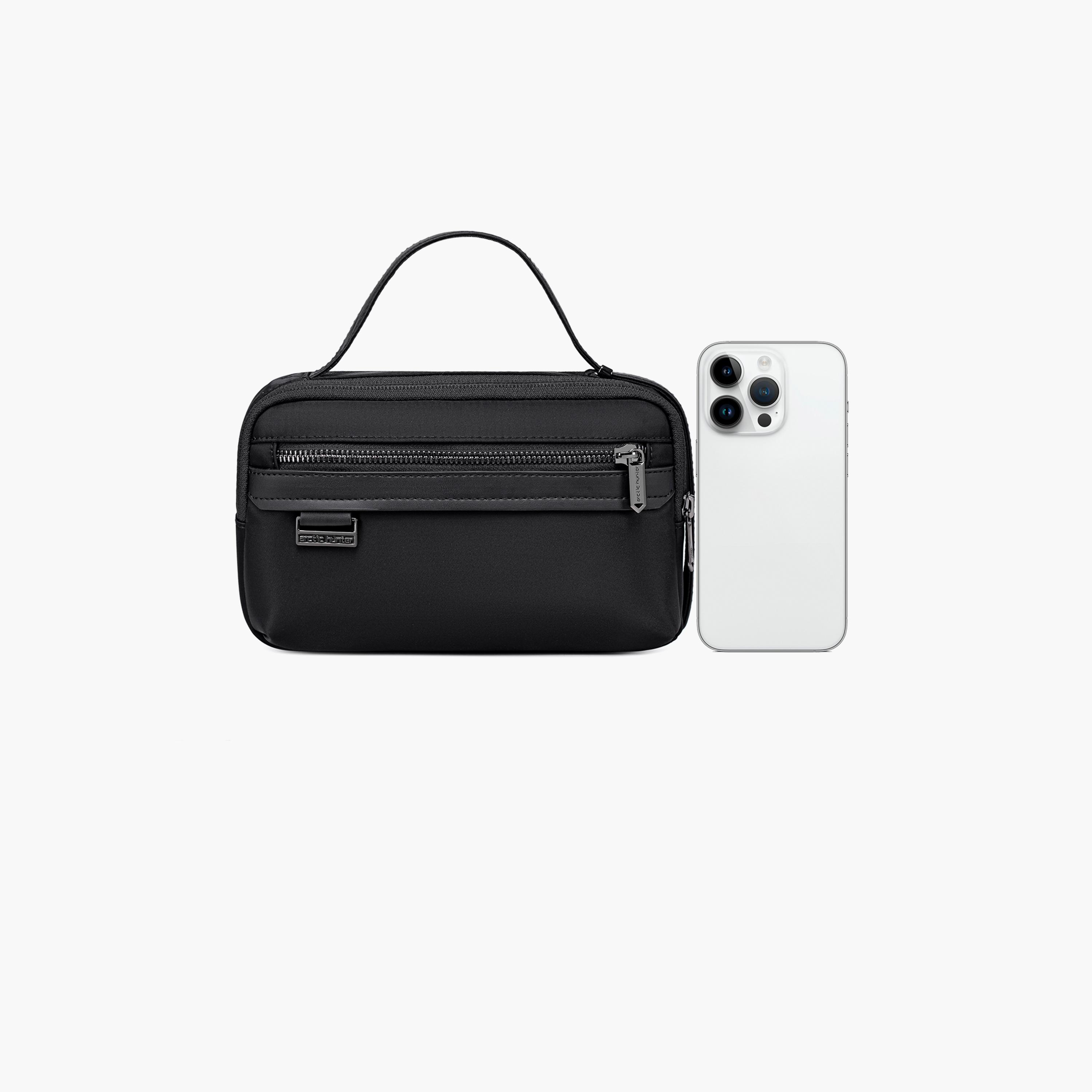 Arctic Hunter Plain Top Handle Clutch Zipper closure | 21.5 X 12.5 X 7-women-bagsandwallets-handbags-image-5
