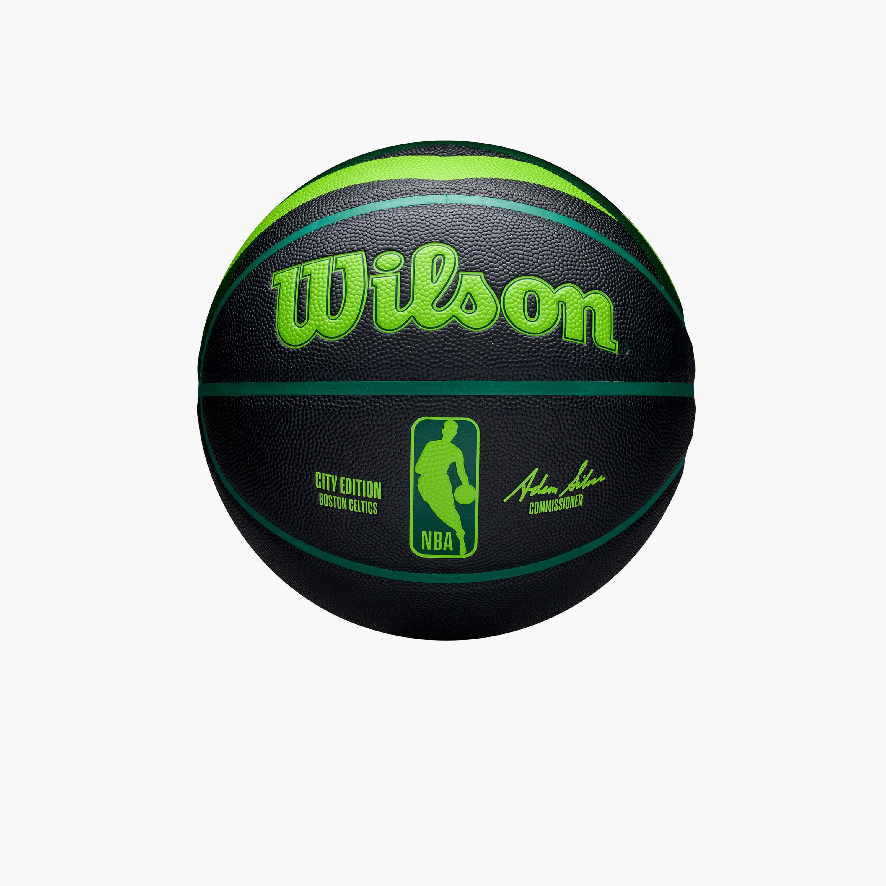 Wilson Boston Celtics City Edition Collector Basketball | WZ4033802XB7-sports-gear-basketball-image-1